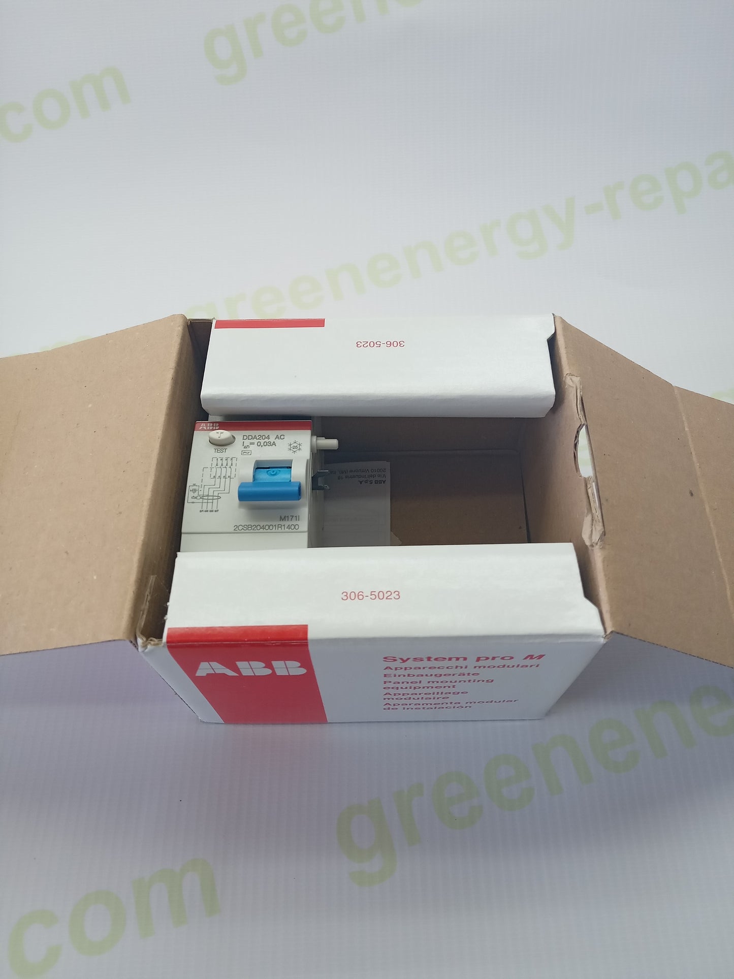 NEW ABB DDA204 AC-40/0.03 40A 30mA 4P RCD Residual Current Device 2CSB204001R1400