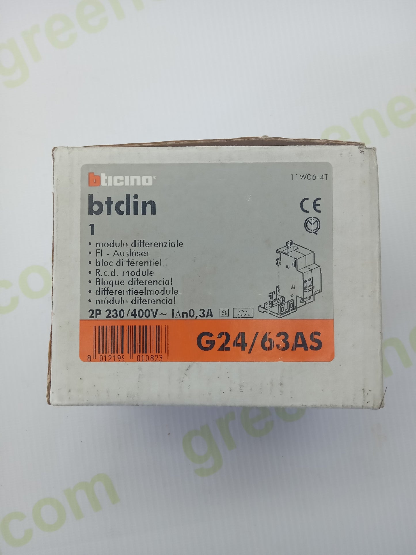 BTicino G24/63AS Residual Current Module 2P 63A 300mA Type A DIN