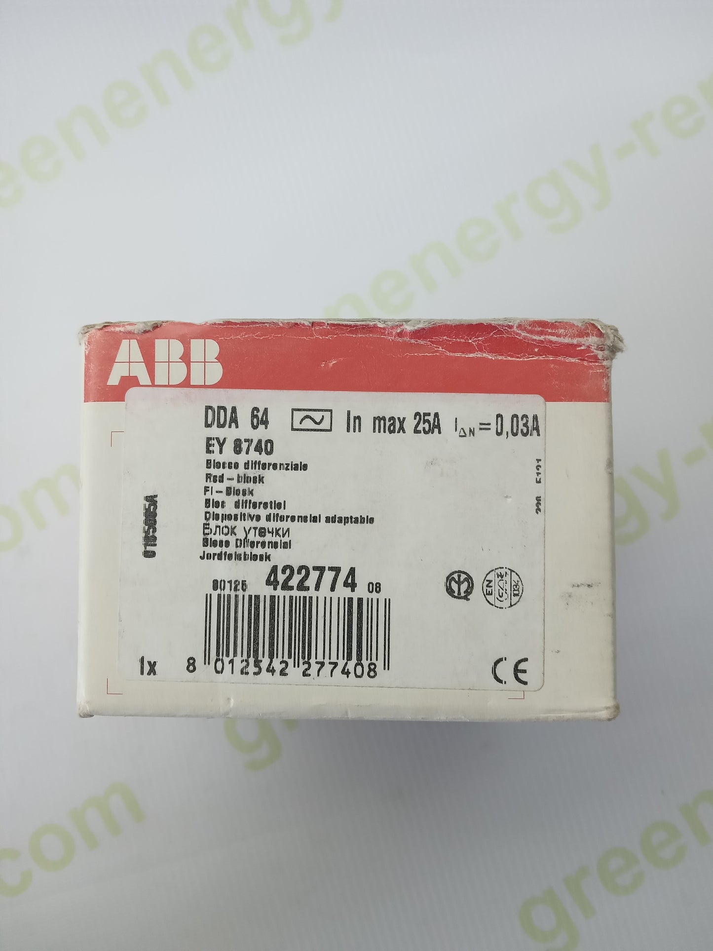 ABB DDA64 RCD Block 25A 30mA 4P AC Residual Current Device | 230/400V