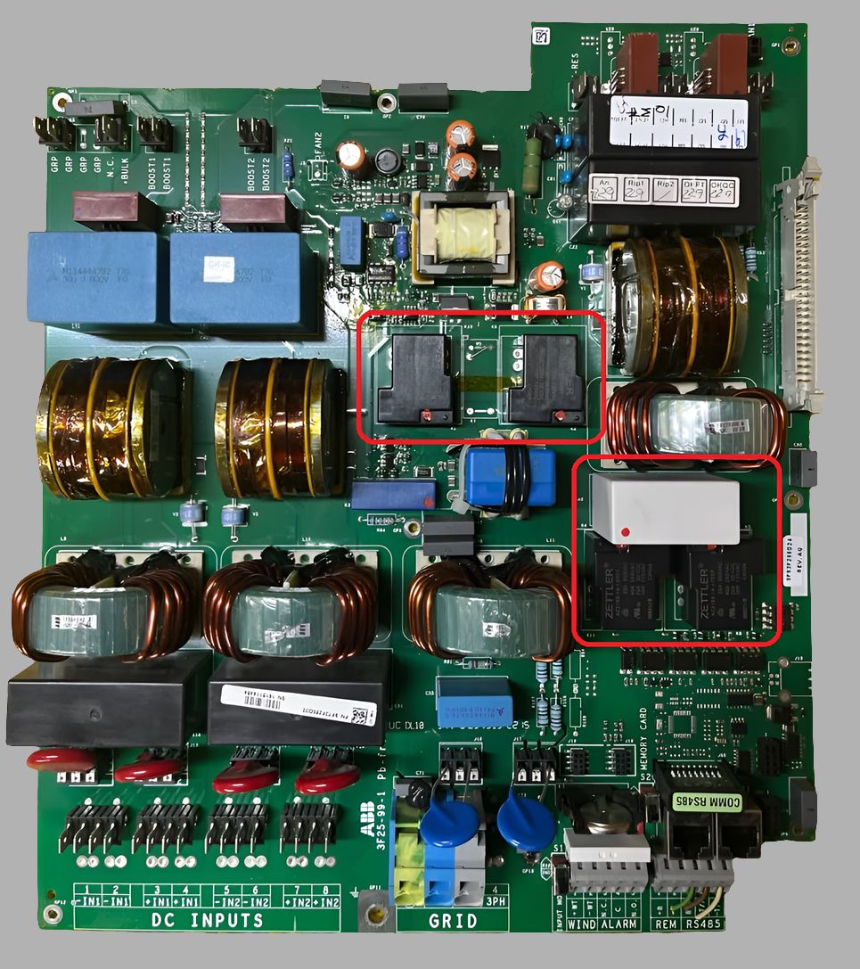 Repair Kit for Aurora ABB 5kW-6kW Inverter | Fixes E031, E020, E021 Errors | 4 Zettler 40A Relays + Condenser (6-Month Warranty)