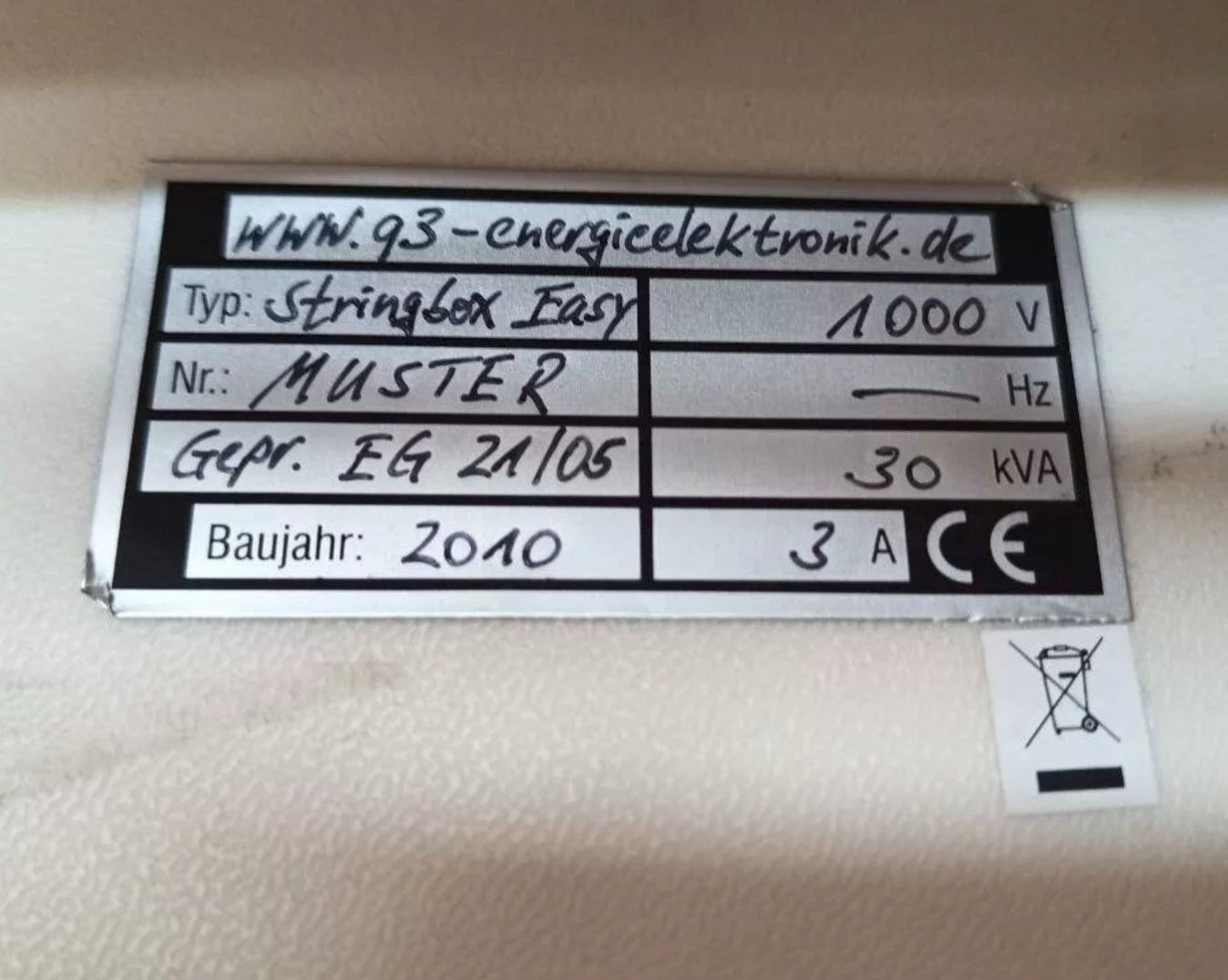 стрингбокс 1000v модел 30kVa 3A 2010г