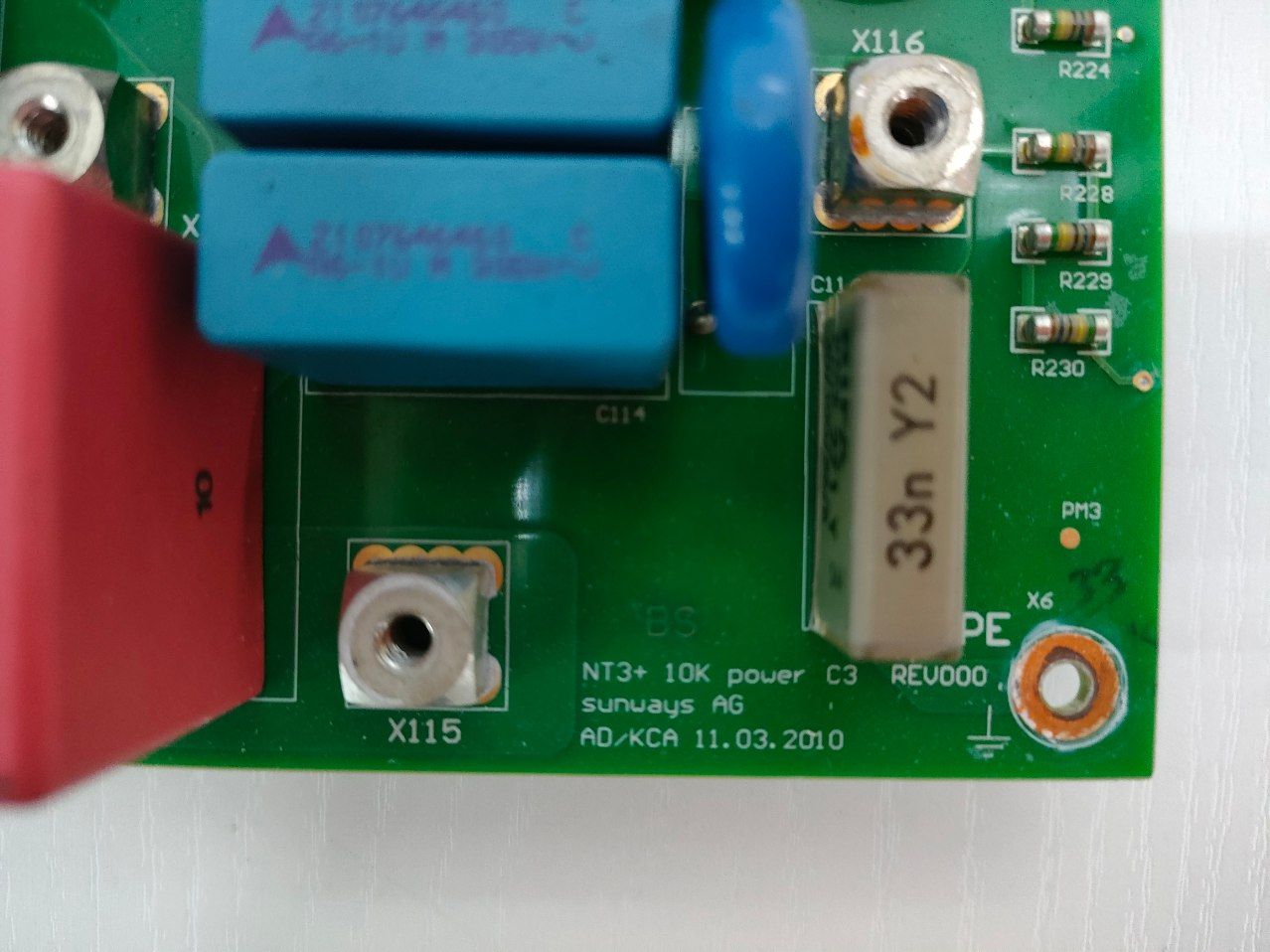 NT3+ 10K мощност C3 REV000 sunways AG AD/KCA Power Board Rele