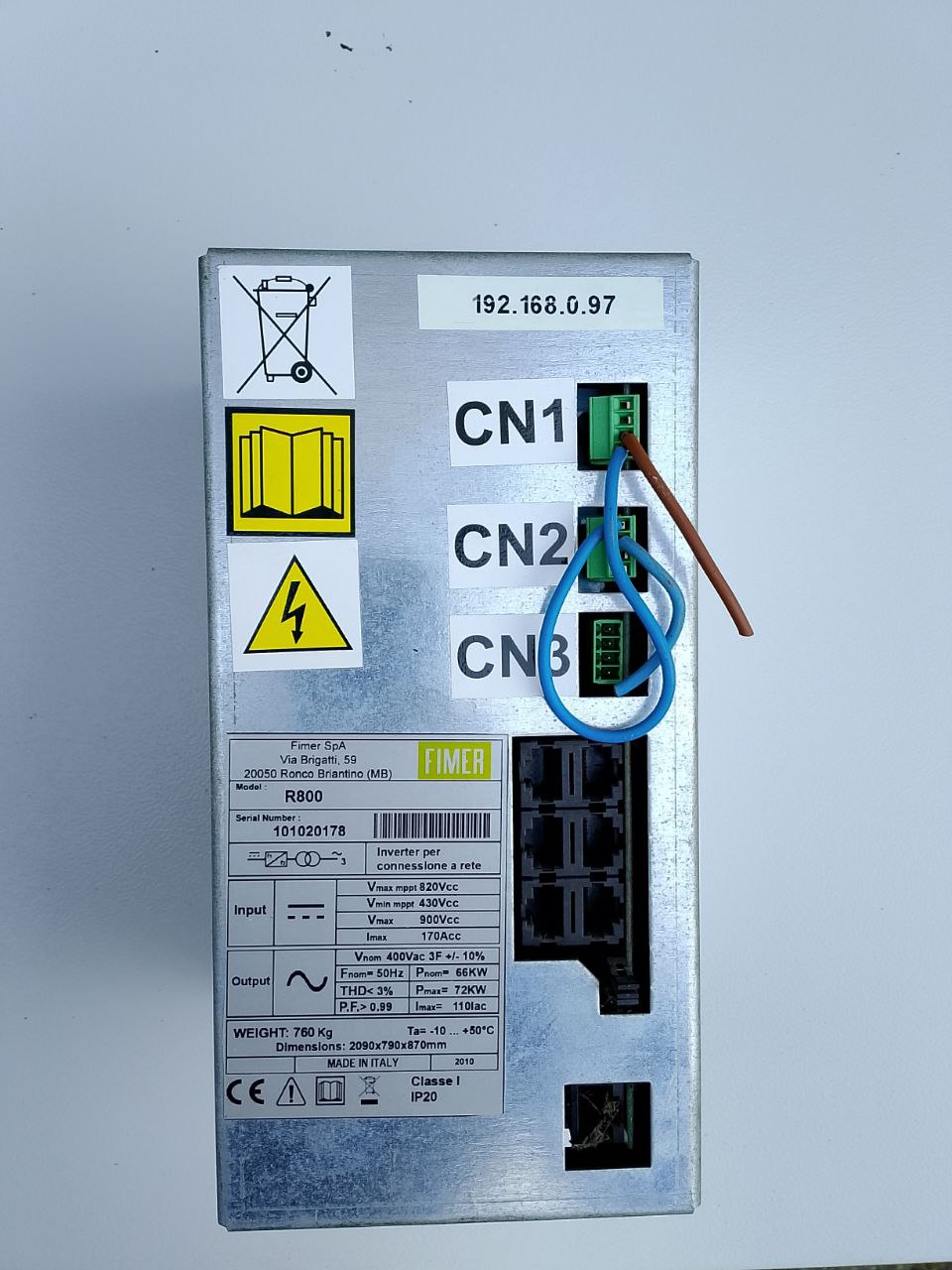 Платка за наблюдение от инвертор Fimer R800