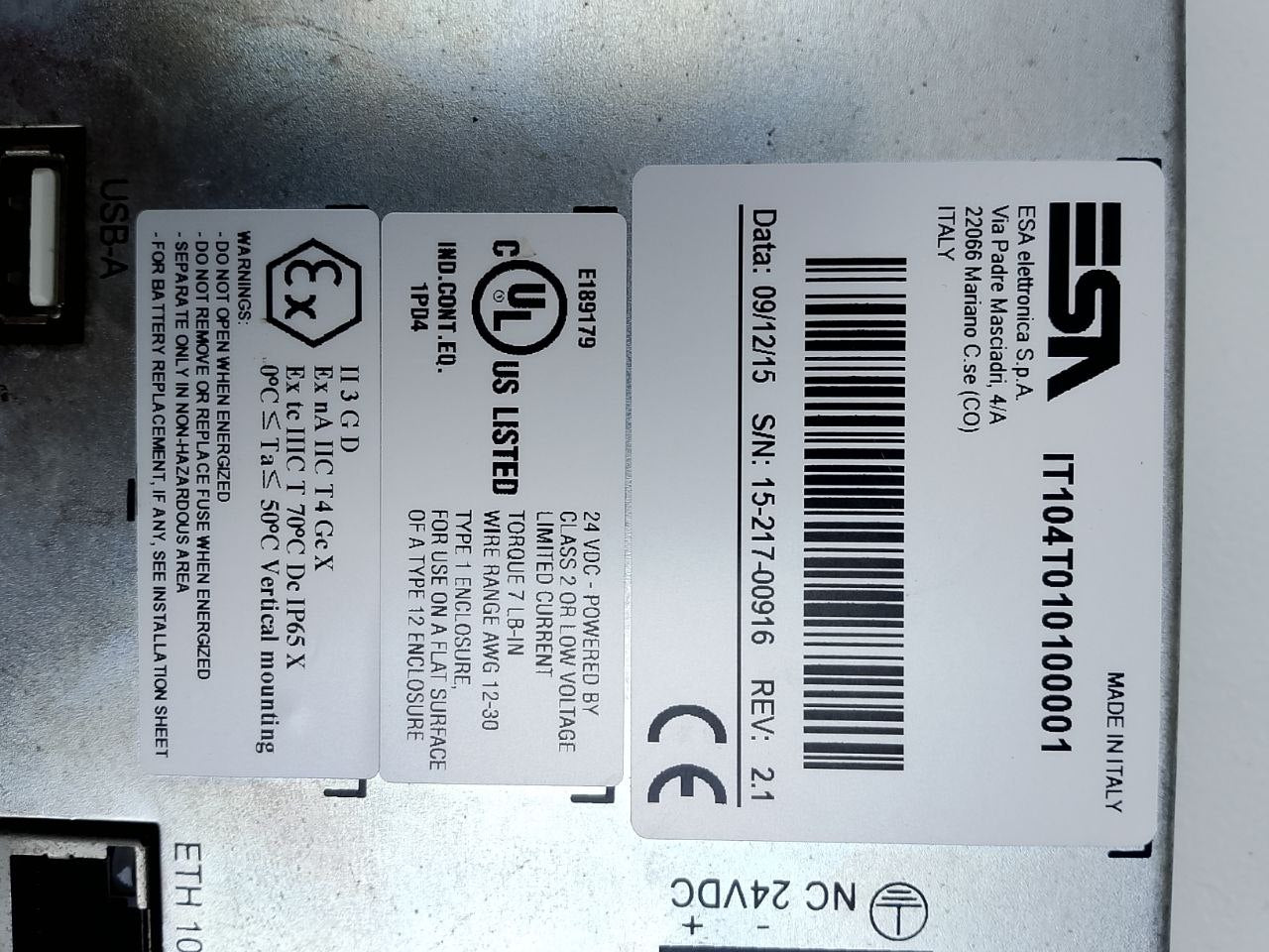 Inverter display for Fimer R800