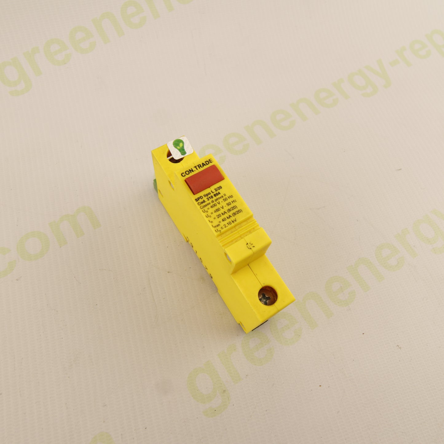 CON.TRADE SPD Tipo L/2/0 Cod. 210004 – Type 2 Surge Arrester | Single-Pole | 400–480 V AC | 40 kA | Class II |