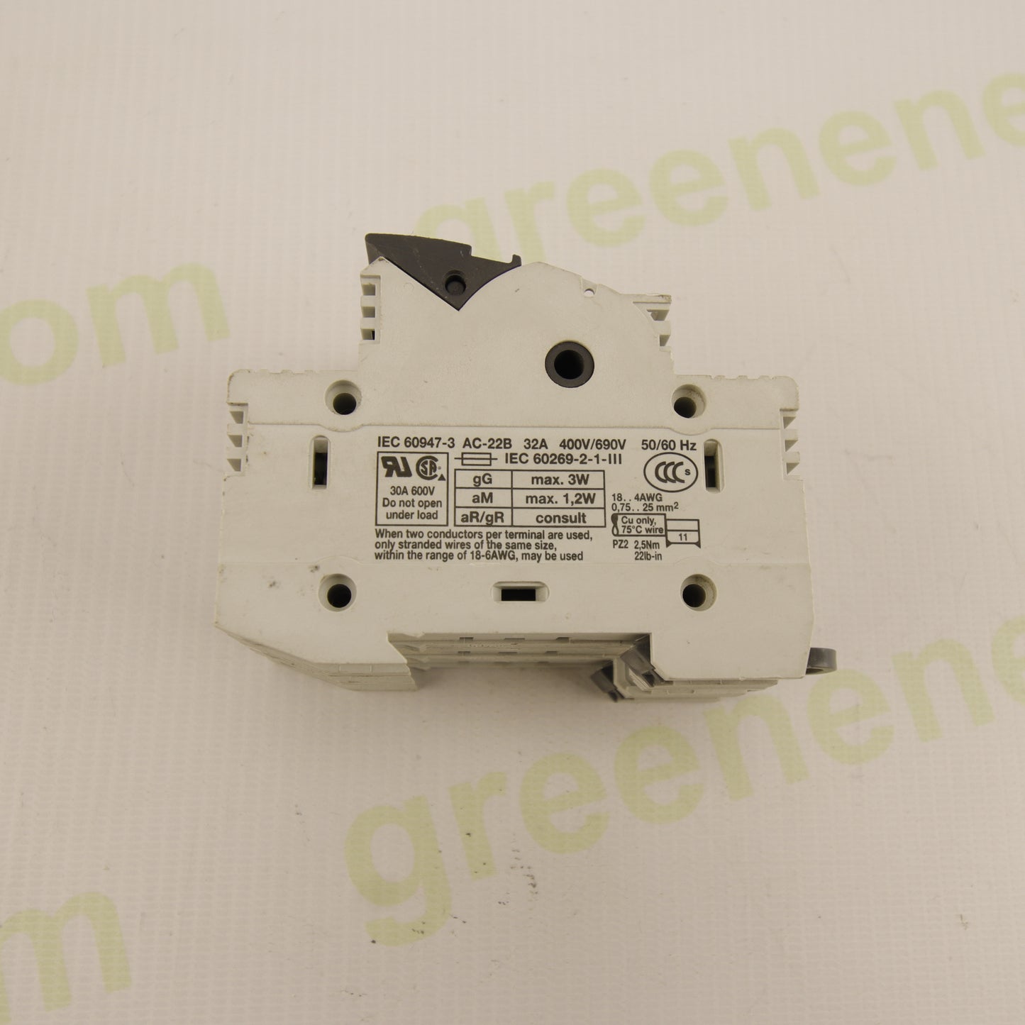 Italweber BCH 3x38 – 3P Modular Fuse Holder for 10×38 mm Fuses | 32A | 690V AC