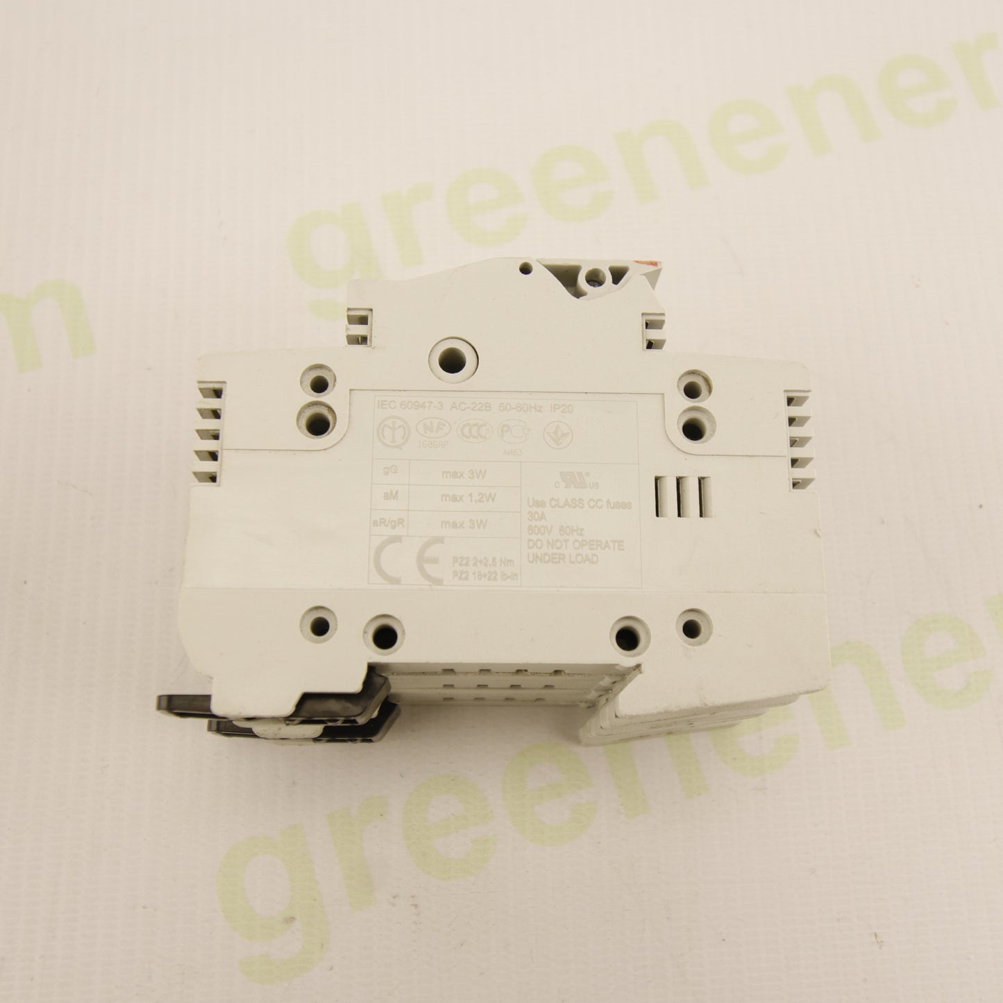ABB E93/32 – 3P Modular Fuse Holder for 10×38 mm Fuses | 32A | 400V AC | DIN Rail