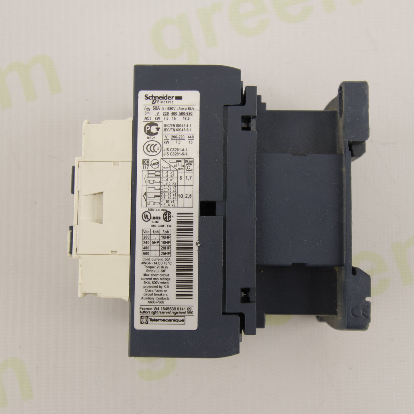 Schneider Electric LC1D32 – 3P 32A AC-3 Contactor | 690V AC | Coil A1/A2 | TeSys D Series