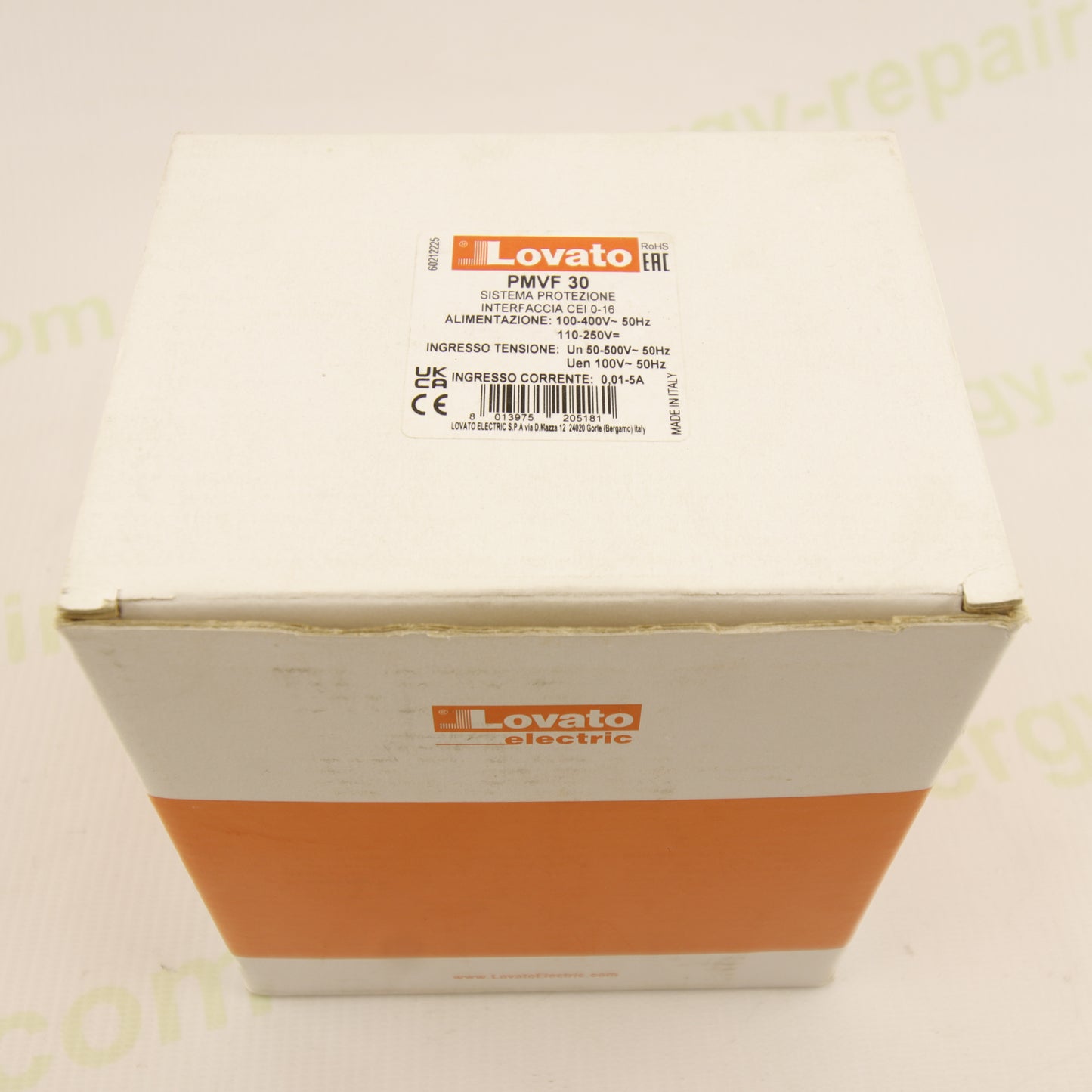 Lovato Electric PMVF30 Interface Protection System | CEI 0-16 Compliant | CT Input | Relay Outputs | Made in Italy
