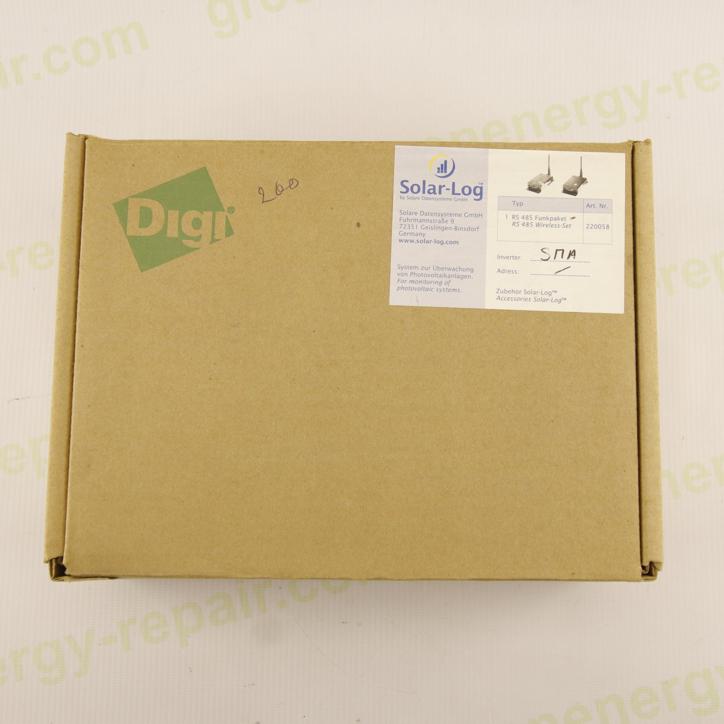 Solar-Log XSTREAM-PKG RF Modem Kit – RS232/485 2.4GHz Wireless Set – For Photovoltaic Monitoring – SMA Compatible