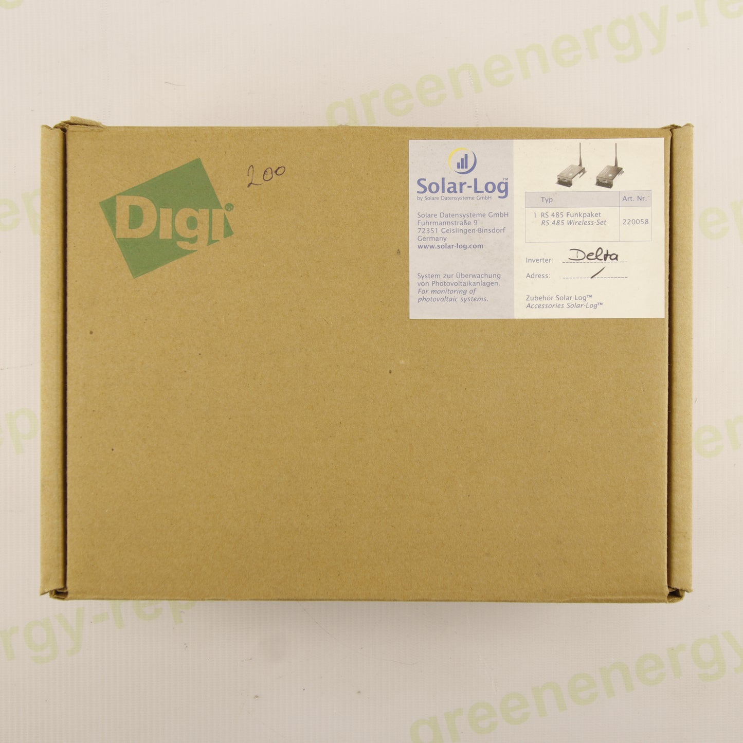 Digi XSTREAM-PKG X24-009PKC-RA RF Modem Kit – RS232/485 2.4GHz Wireless – Solar-Log Compatible – For Delta Inverters