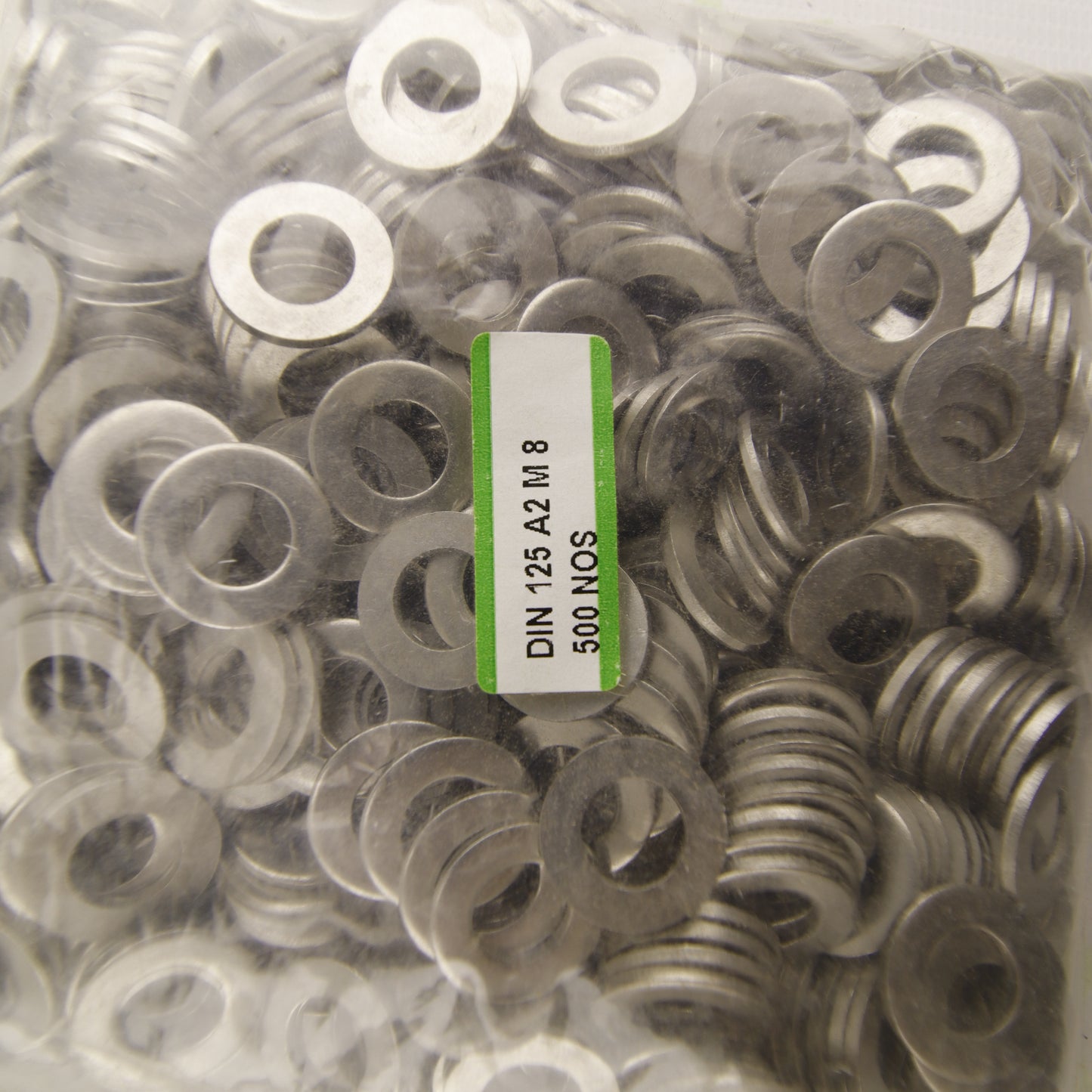 DIN 125 Flat Washers M8 – A2 Stainless Steel Washers – Box of 1500 pcs