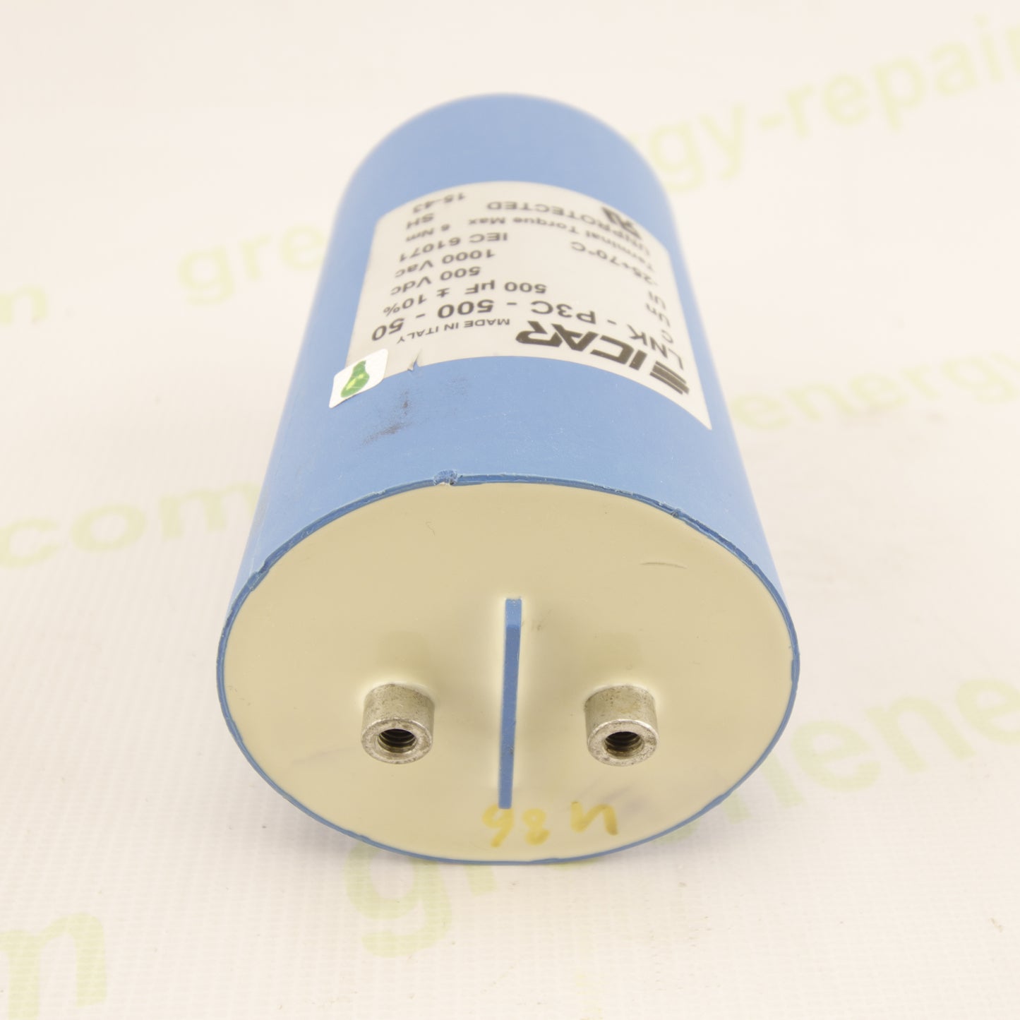 ICAR LNK-P3C-500-50 DC-Link Capacitor 500µF 500VDC ±10% – Industrial Capacitor for Photovoltaic Inverters & Power Converters