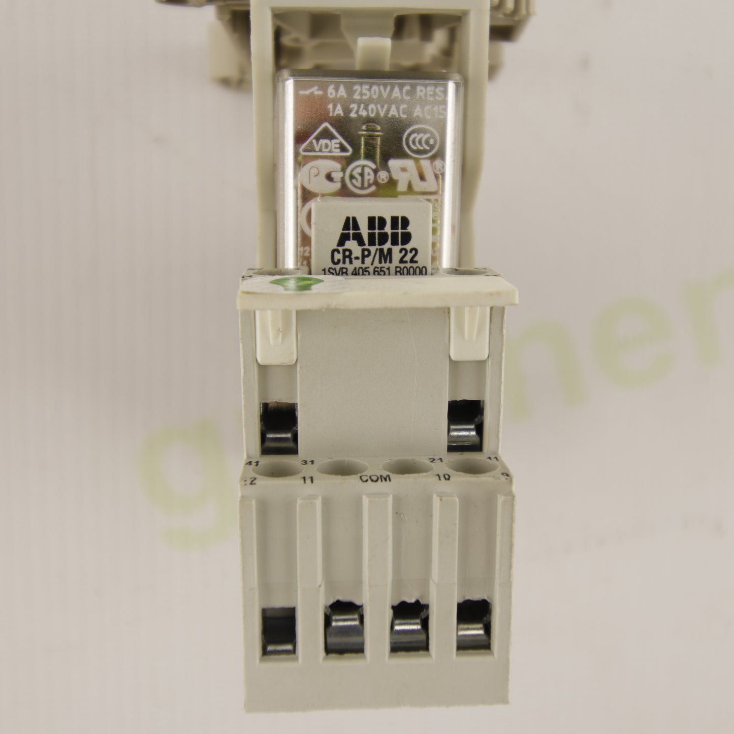 ABB CR-M4SS with CR-P/M 22 24VDC Interface Relay and CR-M4SS Socket Base 4 Changeover Contacts for DIN Rail
