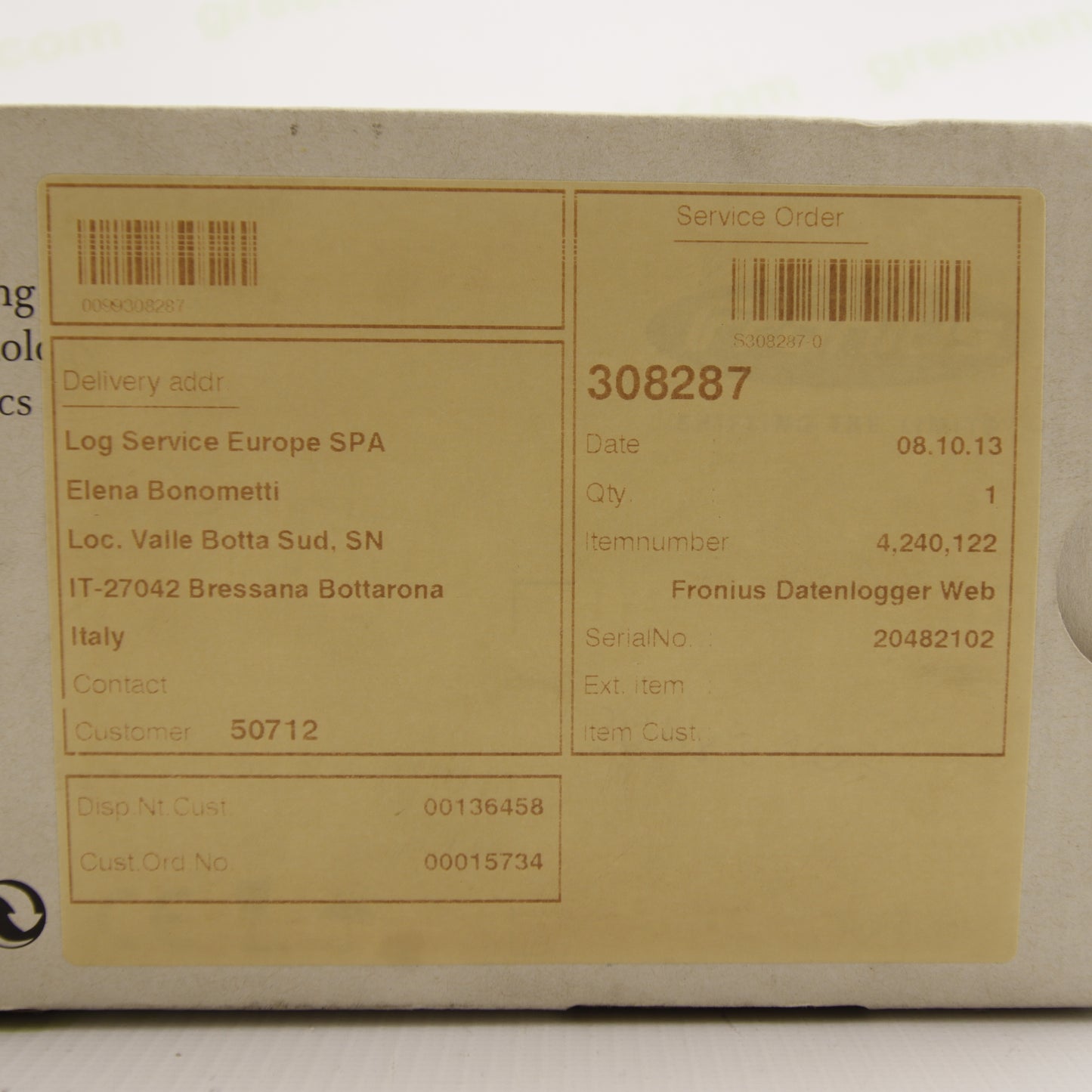 Fronius Datalogger Web | Remote Monitoring System | Art. No. 4,240,122 | Ethernet | IP20 |