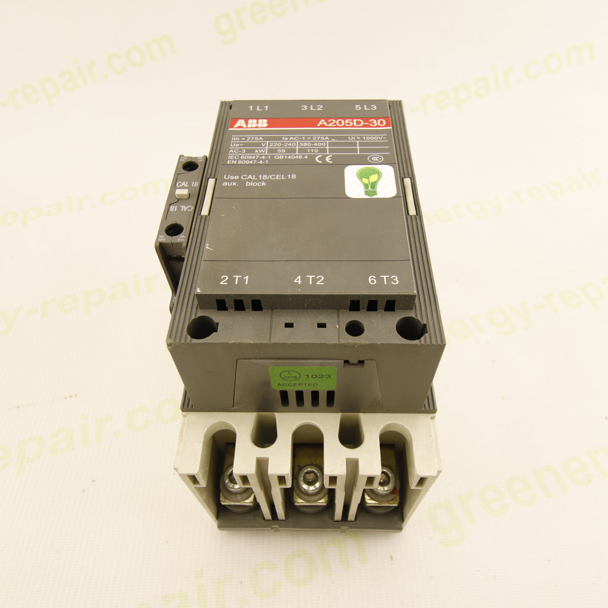 ABB A205D-30 | 3-Pole Industrial Power Contactor | 275 A | 1000 V AC | 220–230 V AC Coil | CAL18 1NO+1NC | IEC 60947-4-1