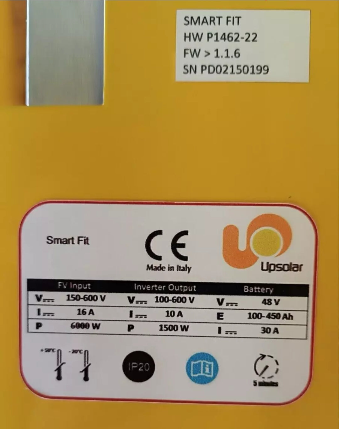 UP SOLAR UPSOLAR 6000 W SMART FIT С КОНТРОЛЕР ЗА СЪХРАНЕНИЕ НА 48 V