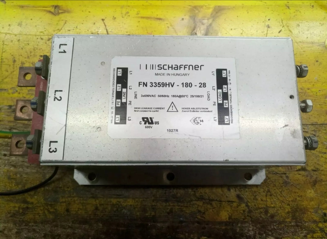3x690vac 50/60hz 180a FN 3359HV - 180 - 28 SCHAFFNER AC filter