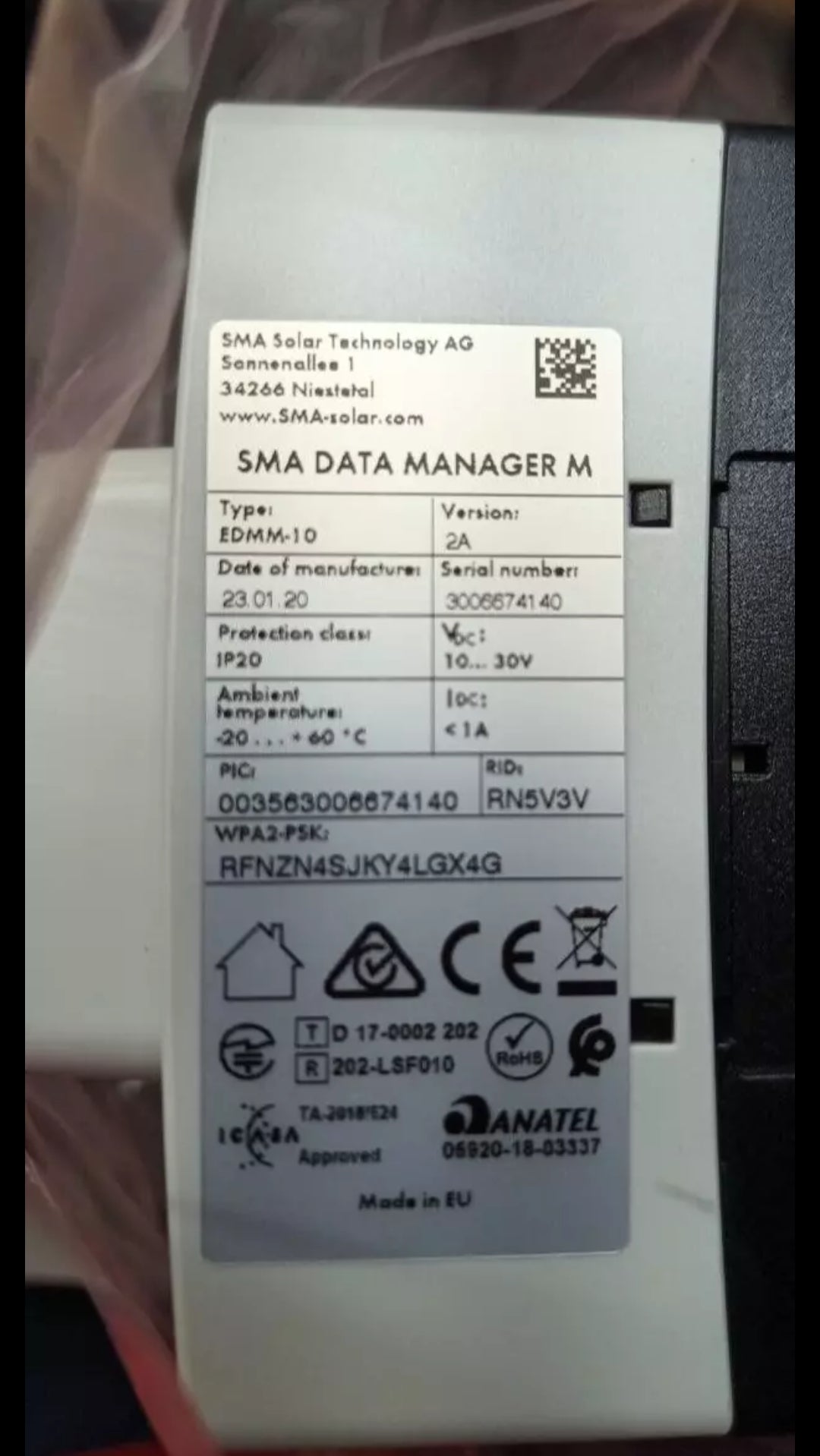 Gestore dati SMA ennexOS M RN5V3V