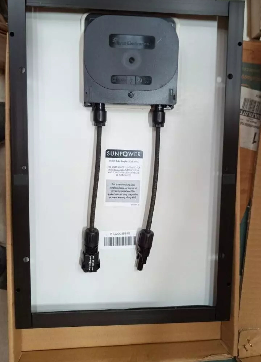 СОЛАРЕН ПАНЕЛ MINI SUNPOWER по-интелигентен слънчев ПРОДАЖБА ПРОБА - 6 CELL WHT-E