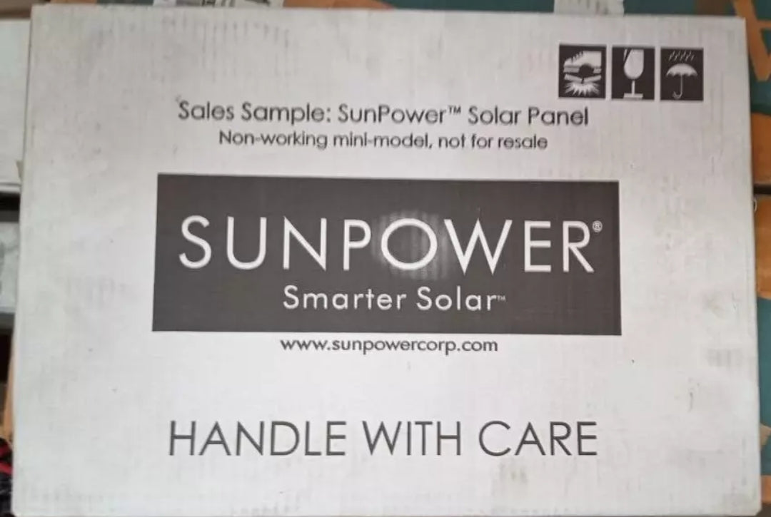 СОЛАРЕН ПАНЕЛ MINI SUNPOWER по-интелигентен слънчев ПРОДАЖБА ПРОБА - 6 CELL WHT-E
