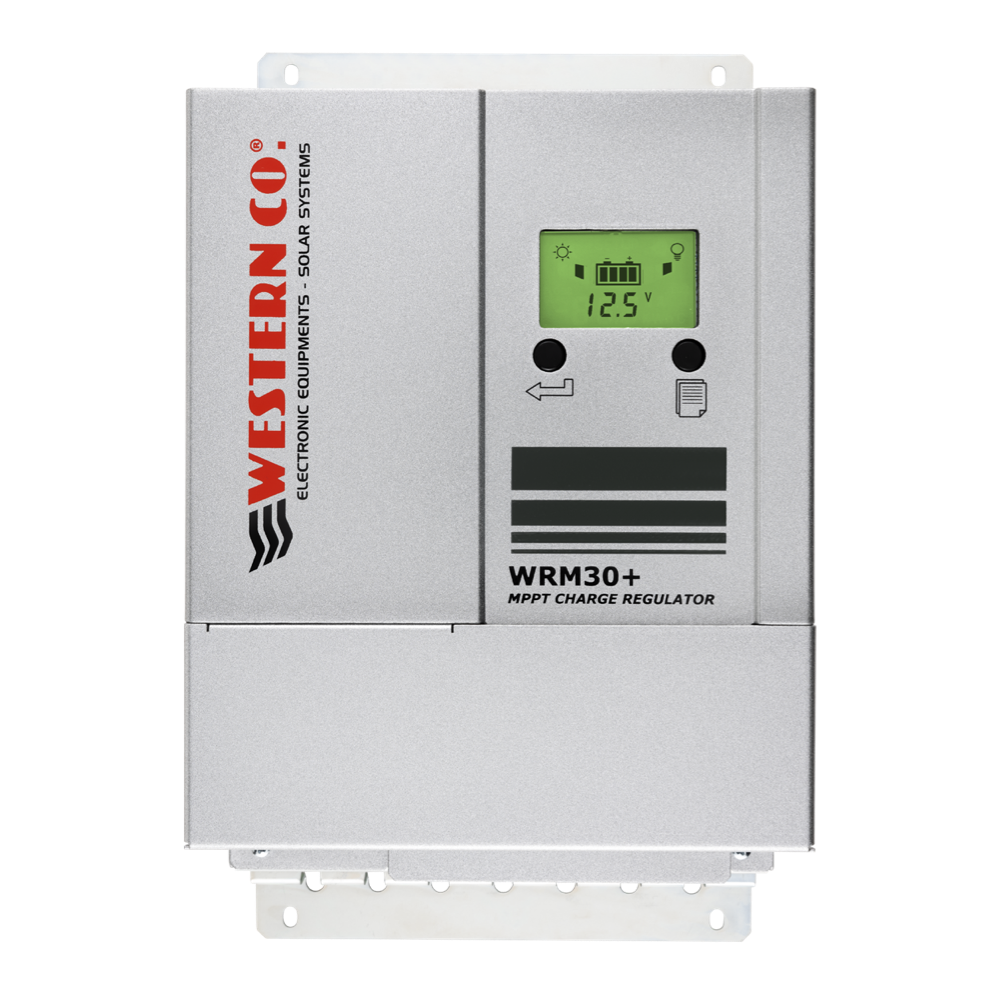 WRM30+ MPPT Charge Controller | 30A, 12/24/48V, 180V DC Input, 2 MPPT Channels | LCD + RS485 | 5-Year Warranty