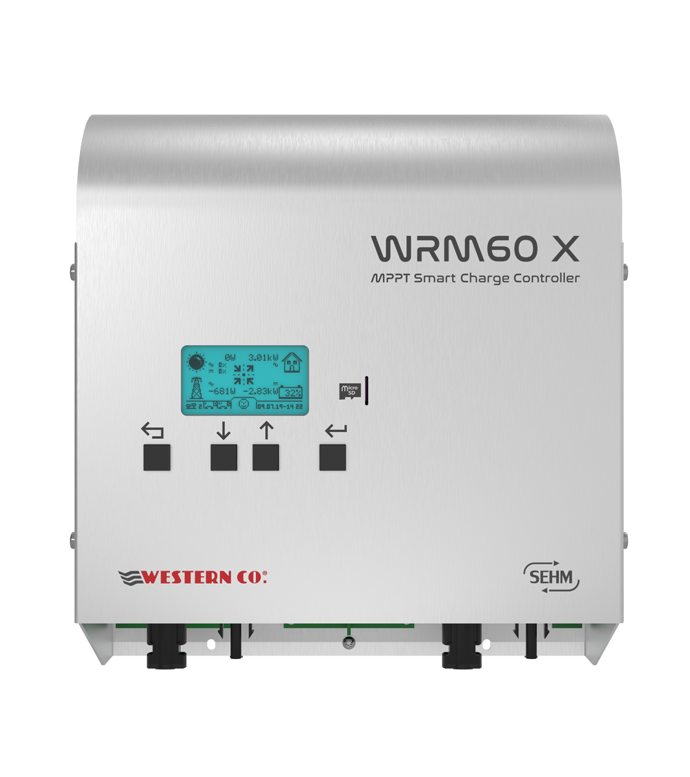 Western CO WRM60 X PRO Series | 60A MPPT Charge Controllers | 24/48V | 2 MPPT Inputs | Master & Slave Configuration | 5-Year Warranty