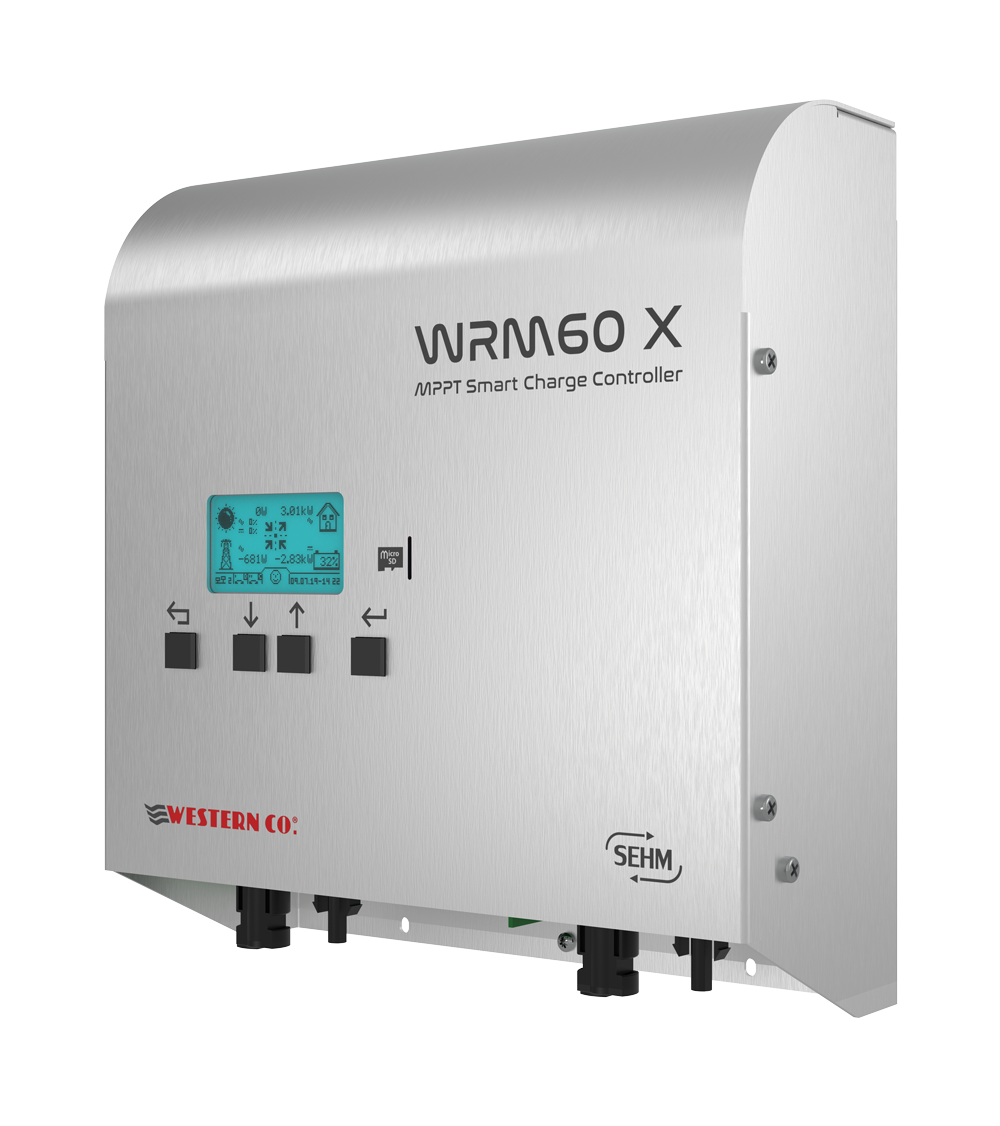 Western CO WRM60 X PRO Series | 60A MPPT Charge Controllers | 24/48V | 2 MPPT Inputs | Master & Slave Configuration | 5-Year Warranty