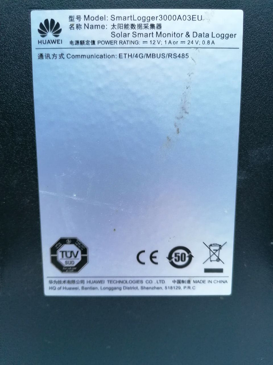 Huawei SmartLogger 3000A03EU – Solar Smart Monitor & Data Logger