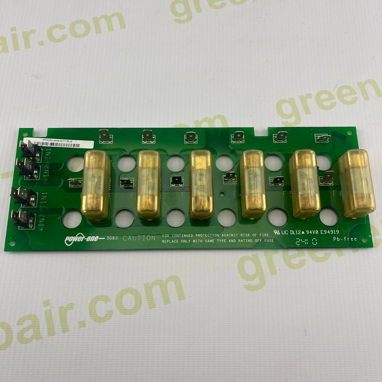 Aurora ABB Fused DC Input Protection Board | 10.0–12.5kW Inverters | PN: 3683 | 6x SIBA 50A 1000V Fuses | UL Certified | Used