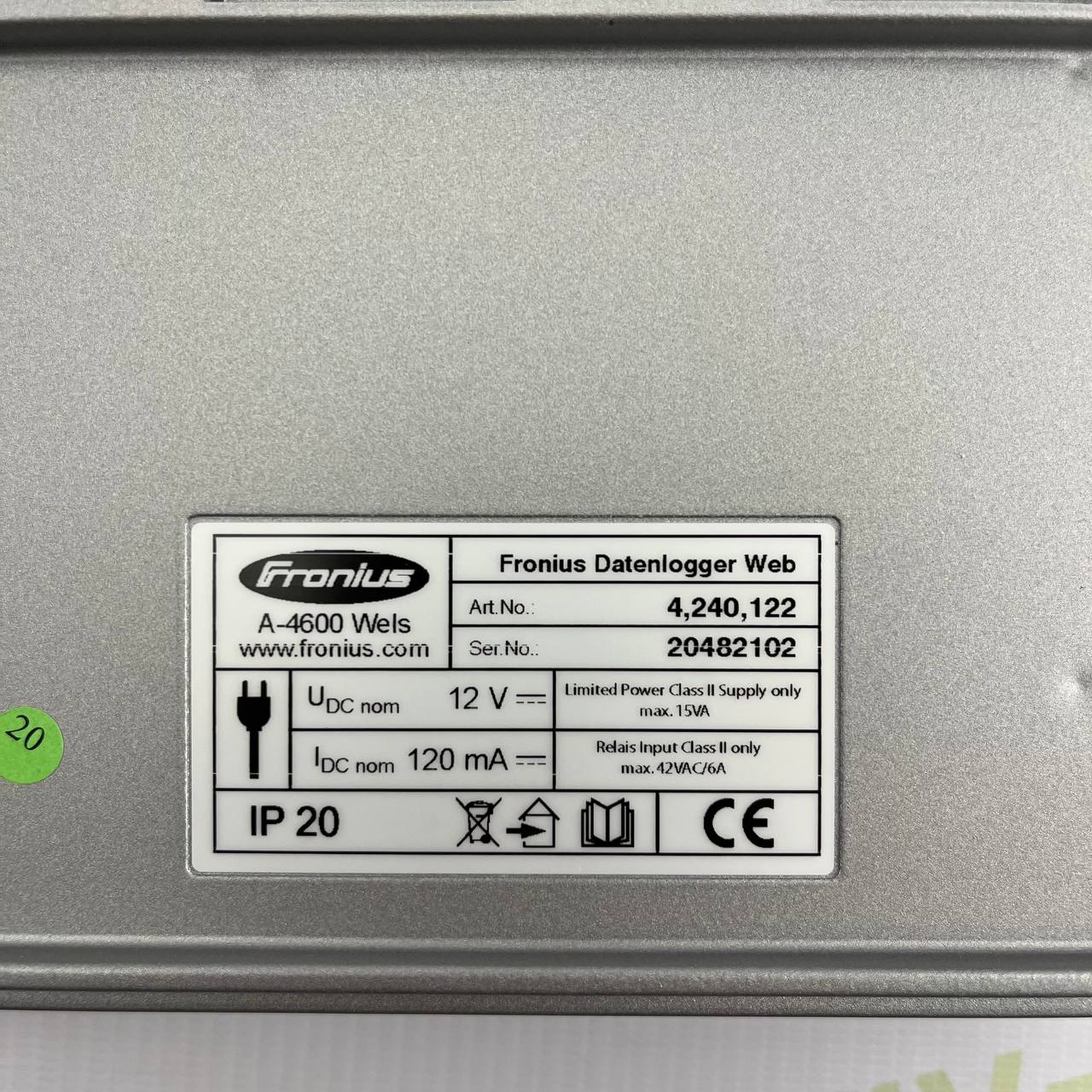 Fronius Datalogger Web | Remote Monitoring System | Art. No. 4,240,122 | Ethernet | IP20 |