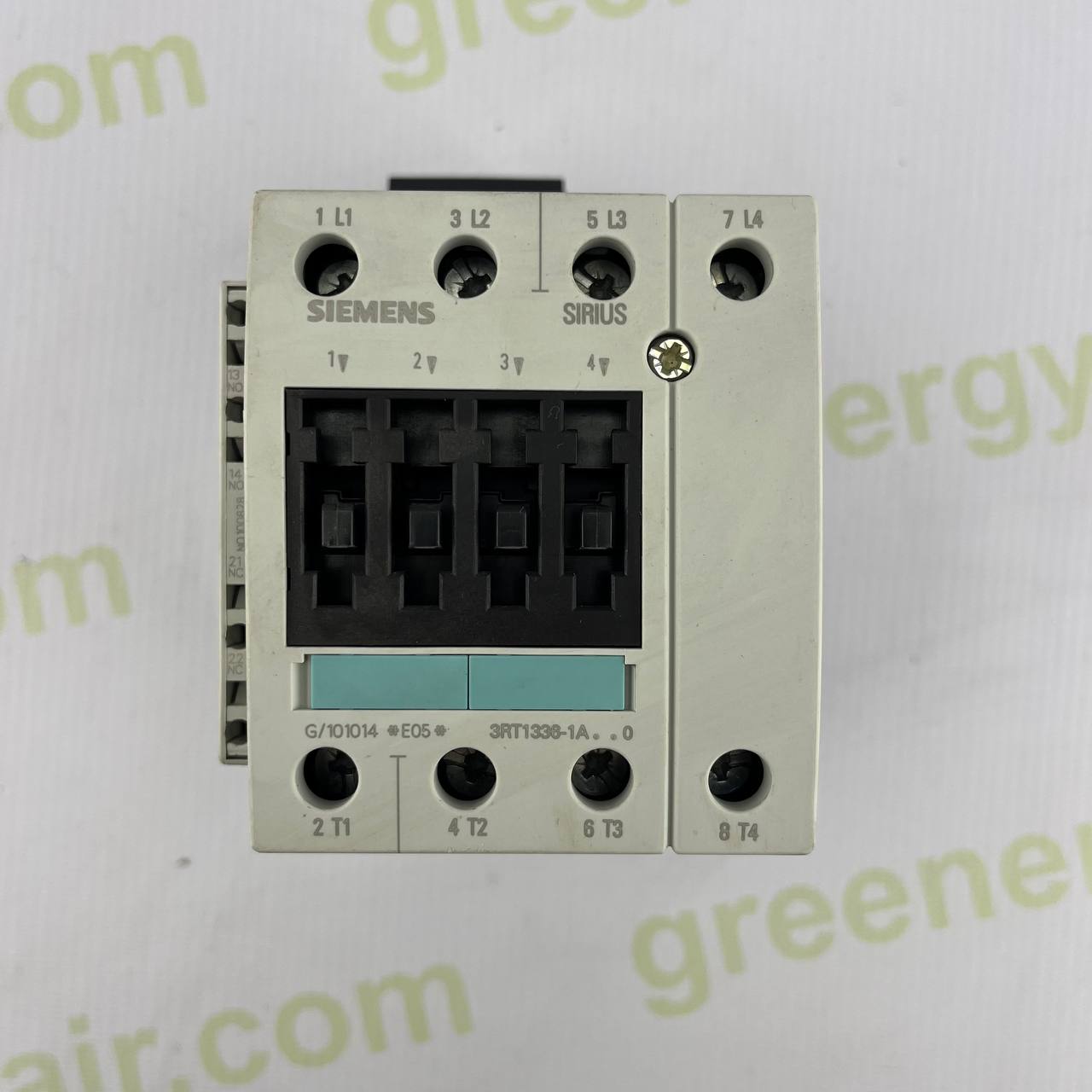 Siemens 3RT1336-1AU00 Contactor + 3RH1921-2DE11 Auxiliary Relay | 3P 110A | AC-1/AC-3 | Used | Made in Germany