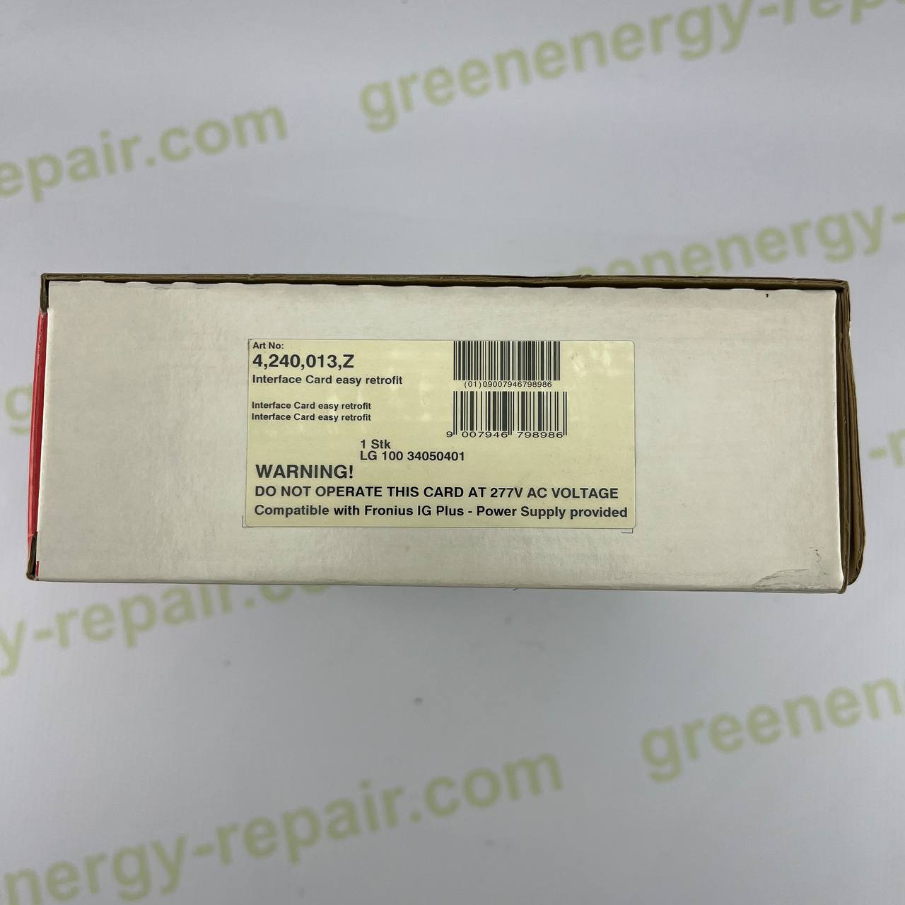 Fronius Interface Card Easy | Part No. 4,240,013,Z | Retrofit Communication Module for IG Plus Inverters | RS-232 / Service Port | Includes Power Module & Mounting Kit