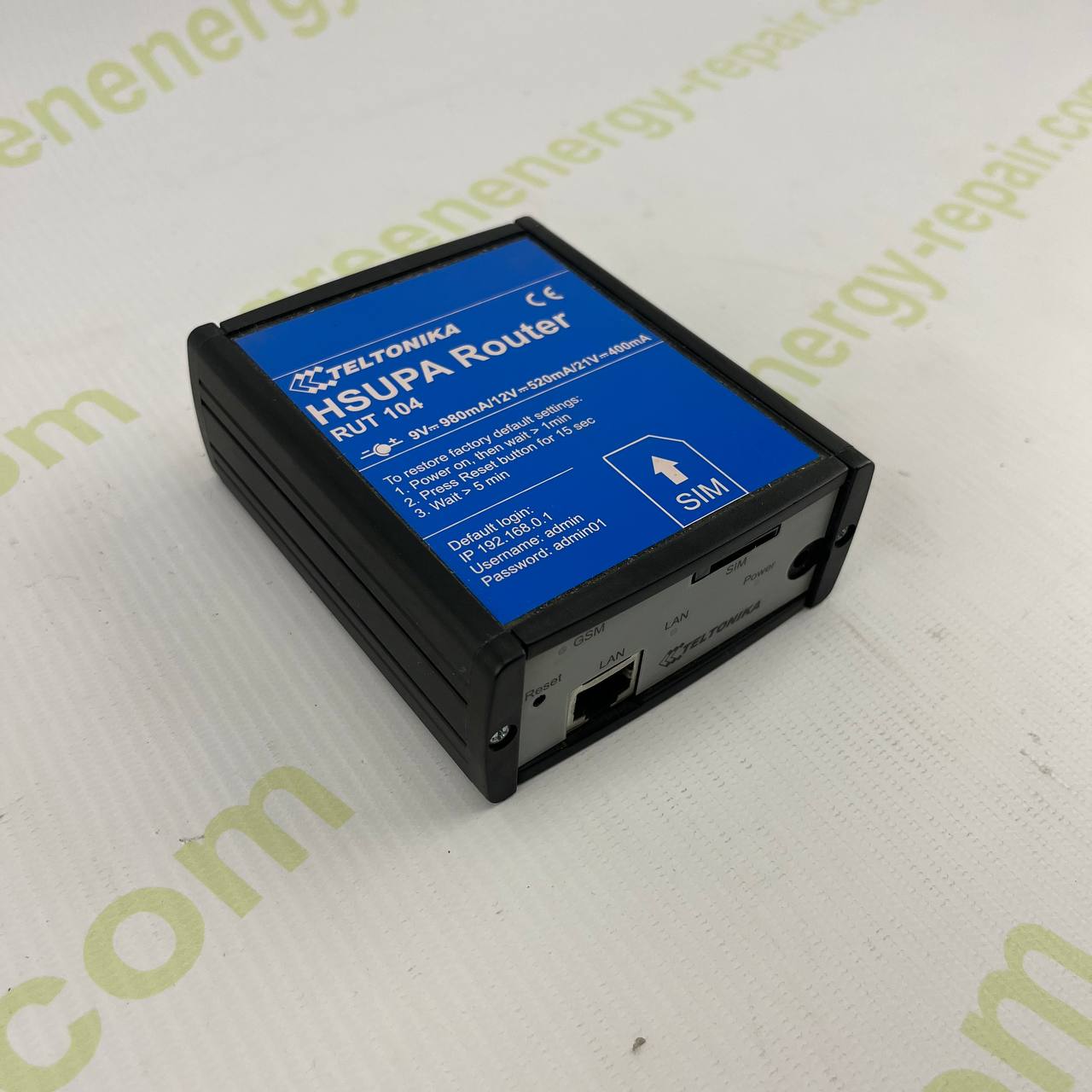 Teltonika RUT104 Industrial 3G Router | GSM/HSUPA Connectivity | SIM Slot | 4 Antenna Ports | Remote Access & Telemetry | Model ER1160