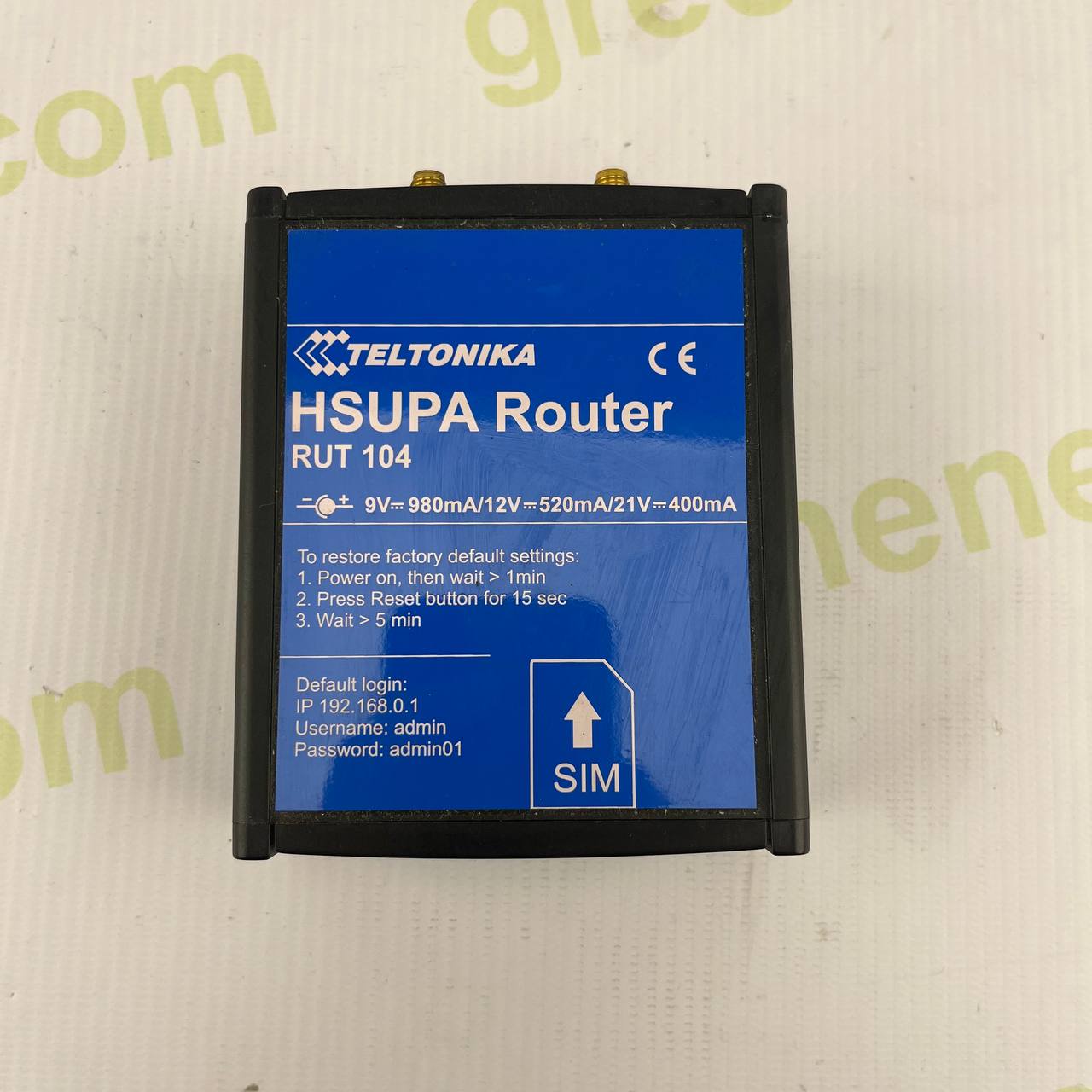 Teltonika RUT104 Industrial 3G Router | GSM/HSUPA Connectivity | SIM Slot | 4 Antenna Ports | Remote Access & Telemetry | Model ER1160