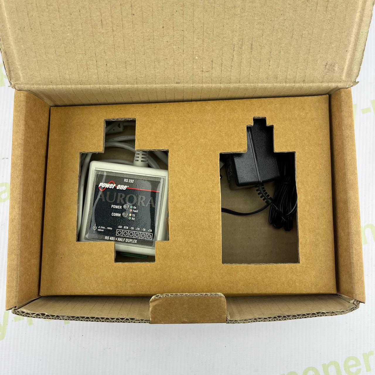 Power-One Aurora RS232/RS485 Interface Module | 3E55.00.100 | Half-Duplex Communication | Includes Cable & Power Adapter | 5.5–10V DC | For Inverter Monitoring Systems
