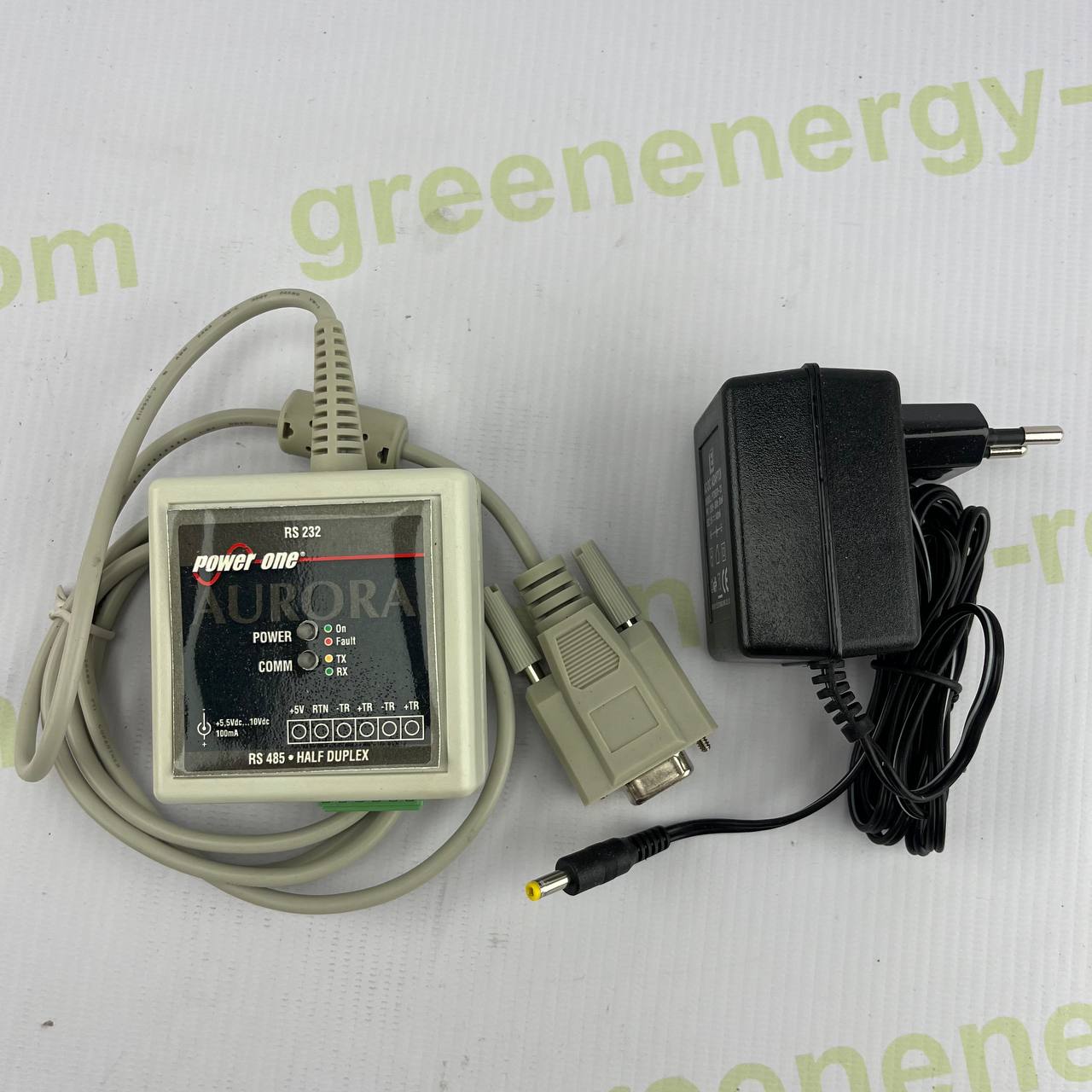 Power-One Aurora RS232/RS485 Interface Module | 3E55.00.100 | Half-Duplex Communication | Includes Cable & Power Adapter | 5.5–10V DC | For Inverter Monitoring Systems