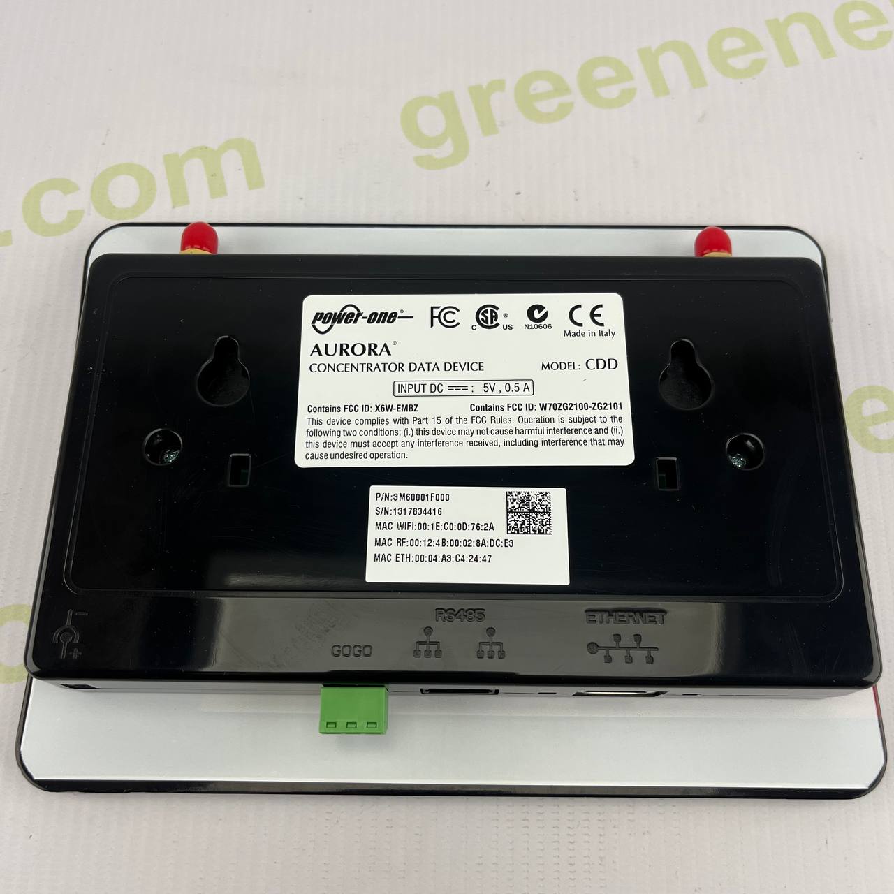 Power-One Aurora CDD (Communication Data Device) | Part No. 3M60001F000 | RS485 & Ethernet | Wireless Data Hub with LCD Display | Central Monitoring Unit for PV Systems