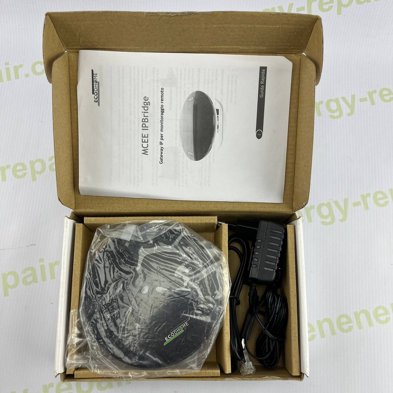 ECODHOME IP Bridge | Part No. 01333-5860-00 | Remote Monitoring Gateway | Ethernet Connectivity | 5V DC | Includes Power Supply & Manual