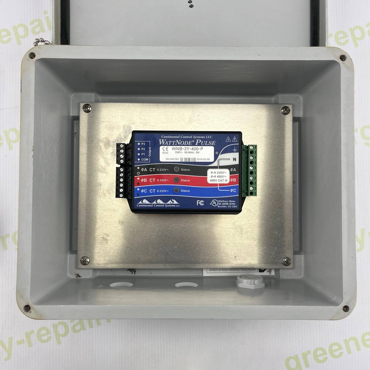 SunPower Consumption Monitoring Kit | Part No. 110967 | WNB-3Y-400-P WattNode Pulse