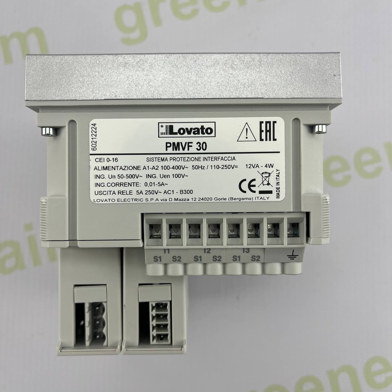 Lovato Electric PMVF30 Interface Protection System | CEI 0-16 Compliant | CT Input | Relay Outputs | Made in Italy