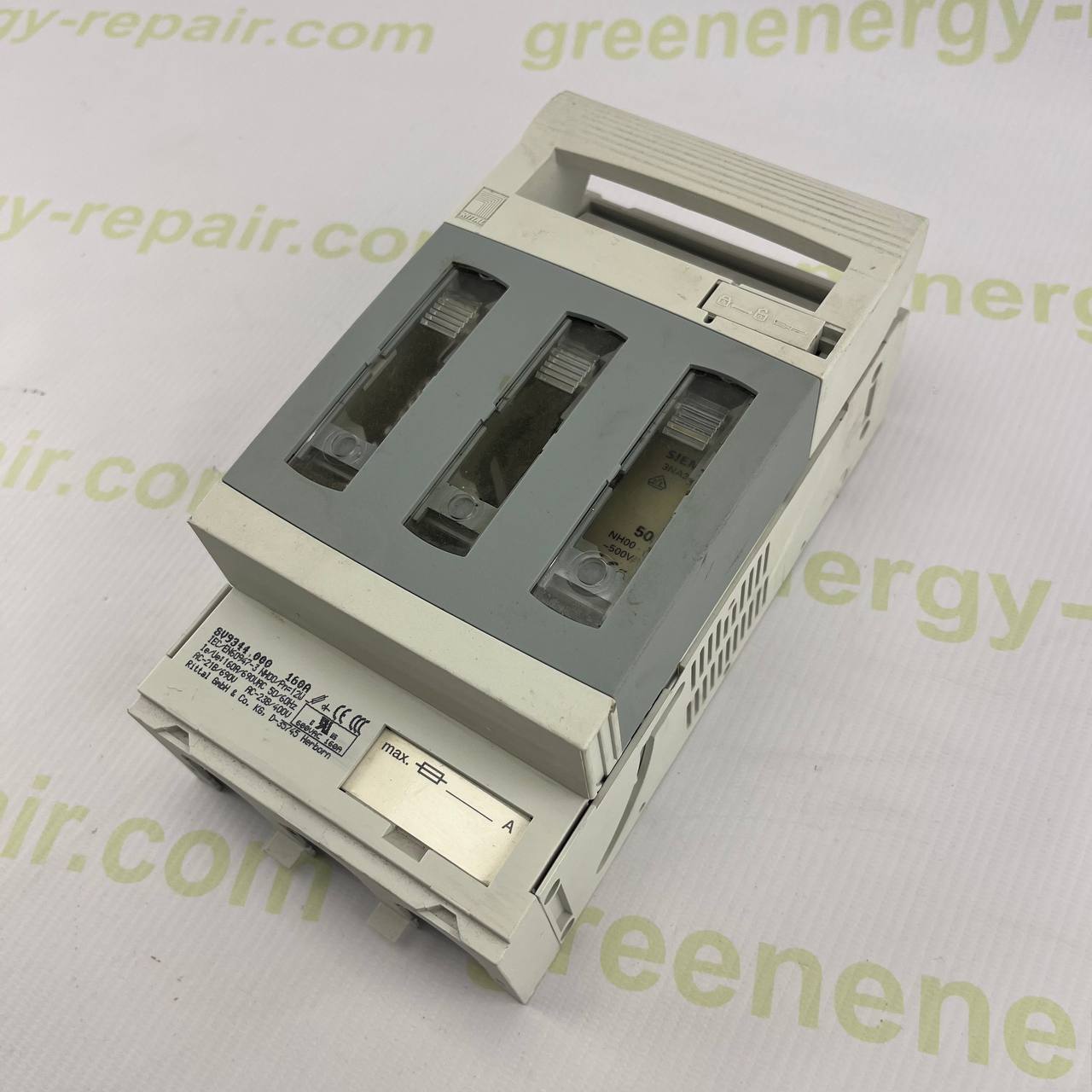 Rittal SV9344.000 NH00 Fuse Switch Disconnector | 160A | 690V AC | DIN-Rail Mount | NH00/2p+N | Made in Germany