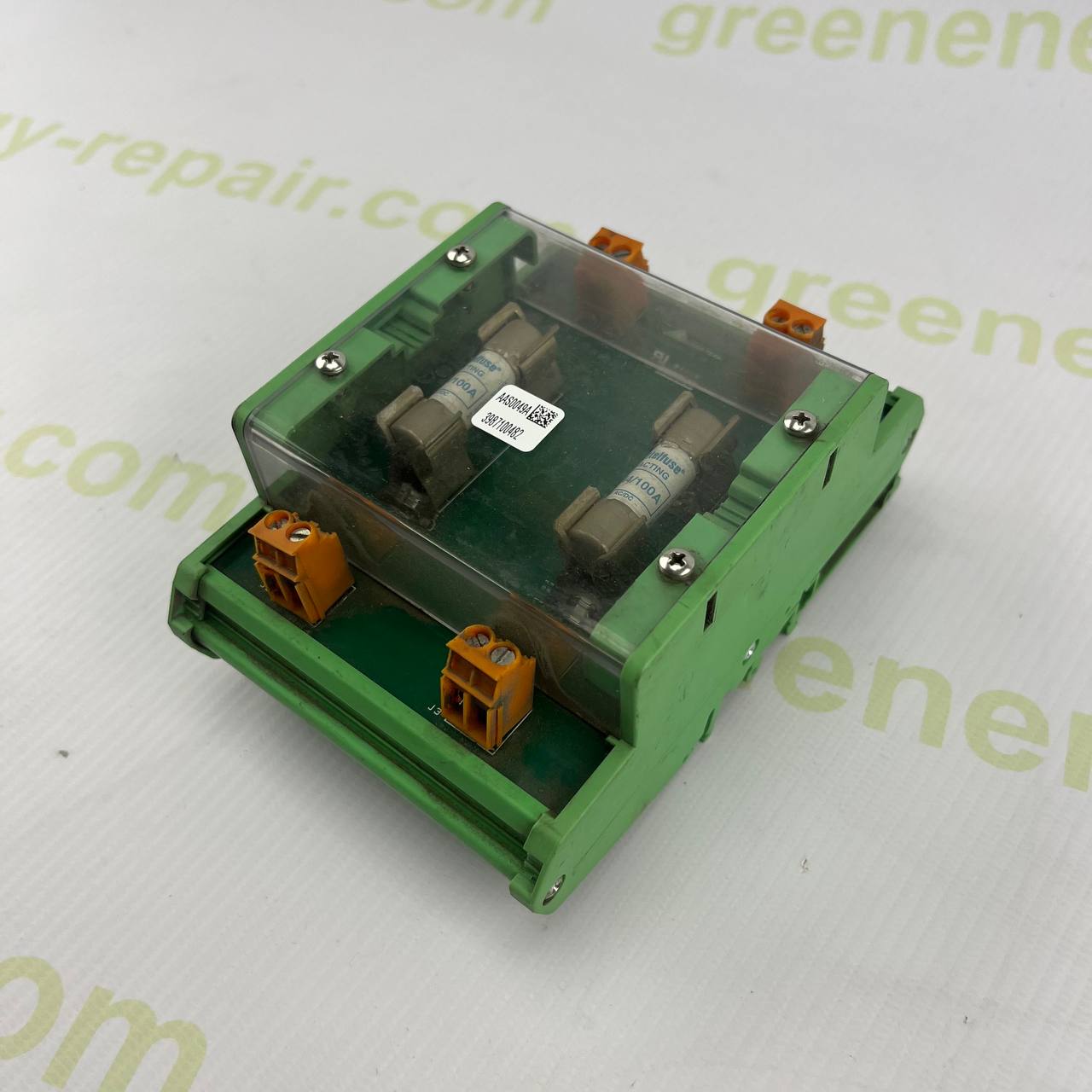 Ingeteam AS90049A Modular Fuse Protection Unit | 2-Channel | Littelfuse 44/100A | AC/DC | DIN-Rail | Transparent Cover