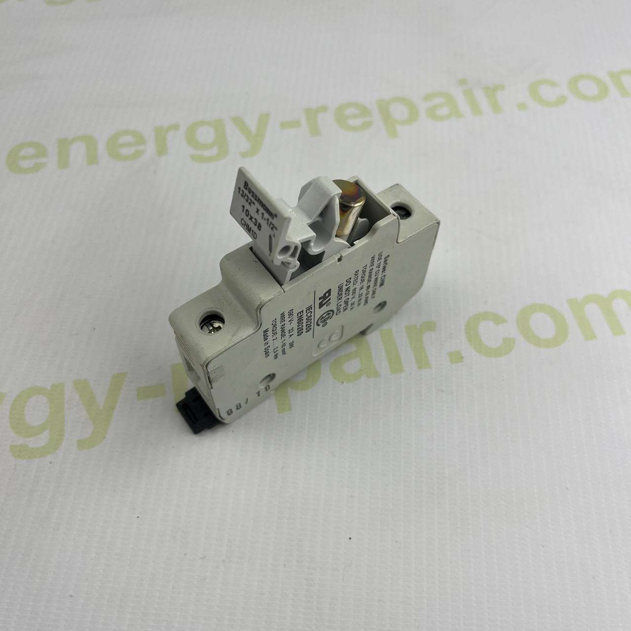 Bussmann CHM1D-PV-IEC Fuse Holder | 1000V DC | 32A | 10x38mm | PV Systems | DIN Rail Mount
