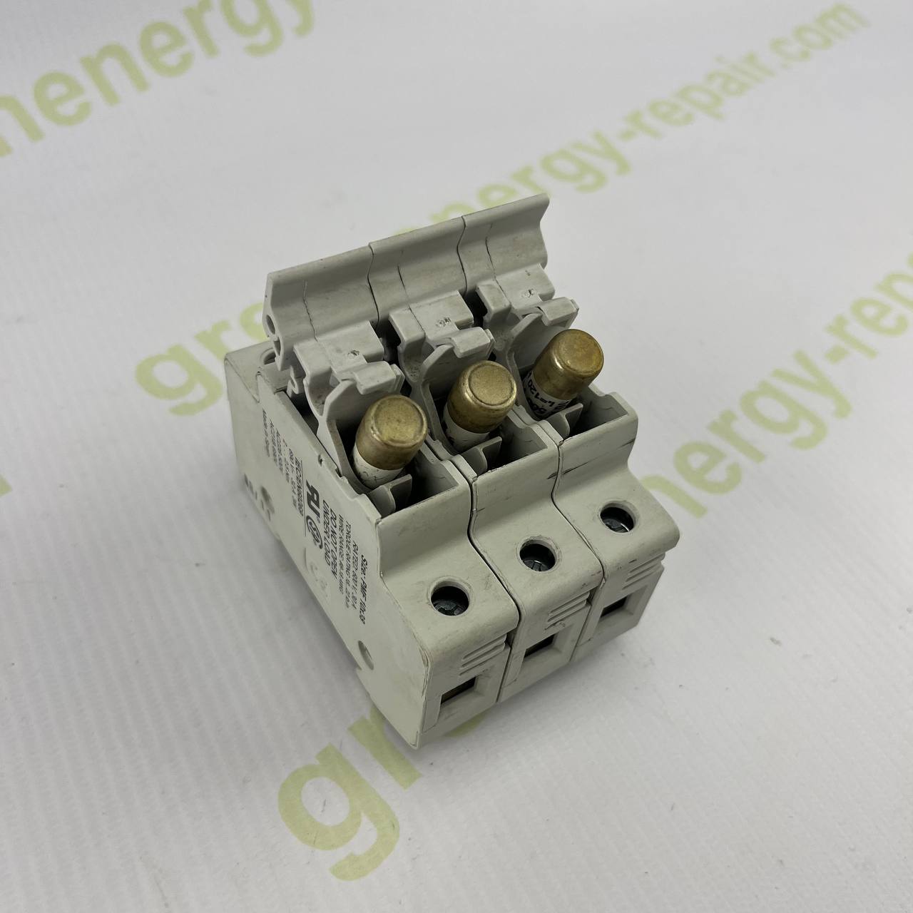 DF Electric PMF 10x38 3-Pole Fuse Holder | 32A | 690V AC | DIN Rail | IEC/EN 60269