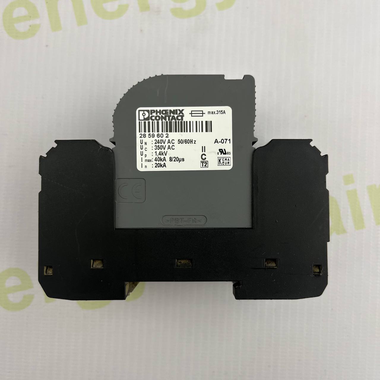 Phoenix Contact VAL-CP 350-ST | Type 2 Surge Protection Device | 3-Phase | 350V AC | 20kA | DIN Rail | Code 2859680