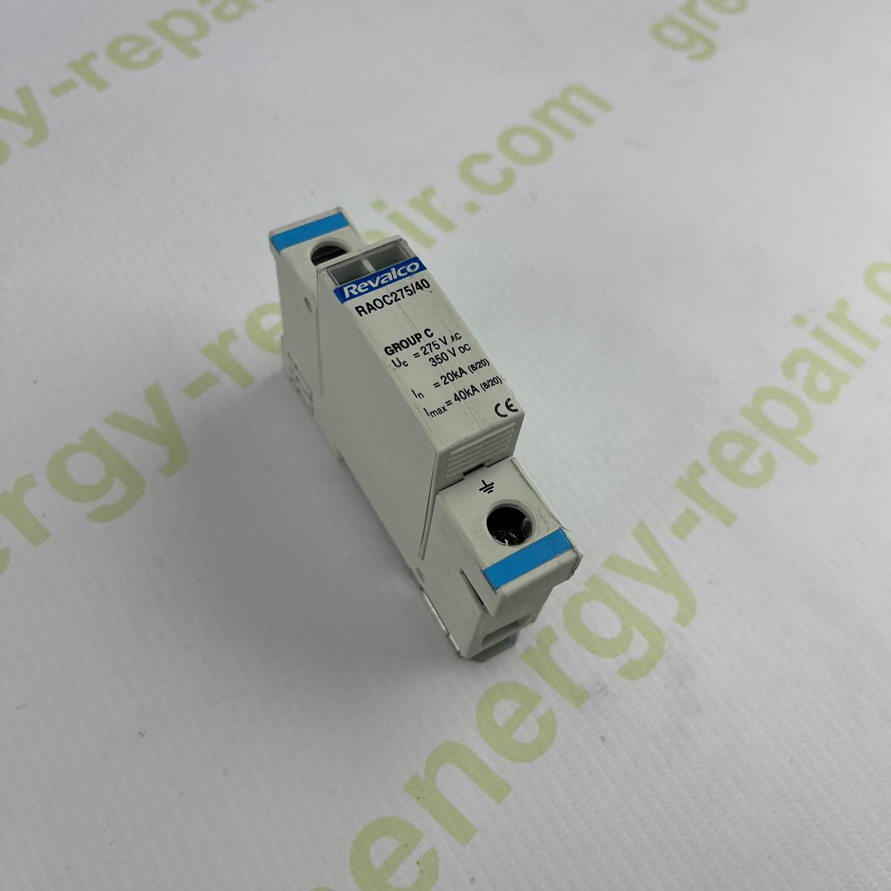Revalco RAOC275/40 | Type 2 SPD | 275V AC / 350V DC | 40kA Max | Single Pole
