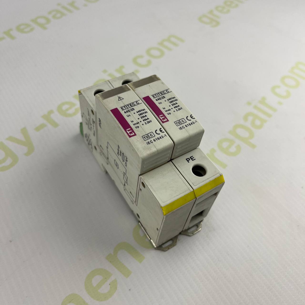 ETITEC C 440/20 | Type 2 Surge Protection Device (SPD) | 440V AC / 580V DC | 40kA Max | 2-Pole
