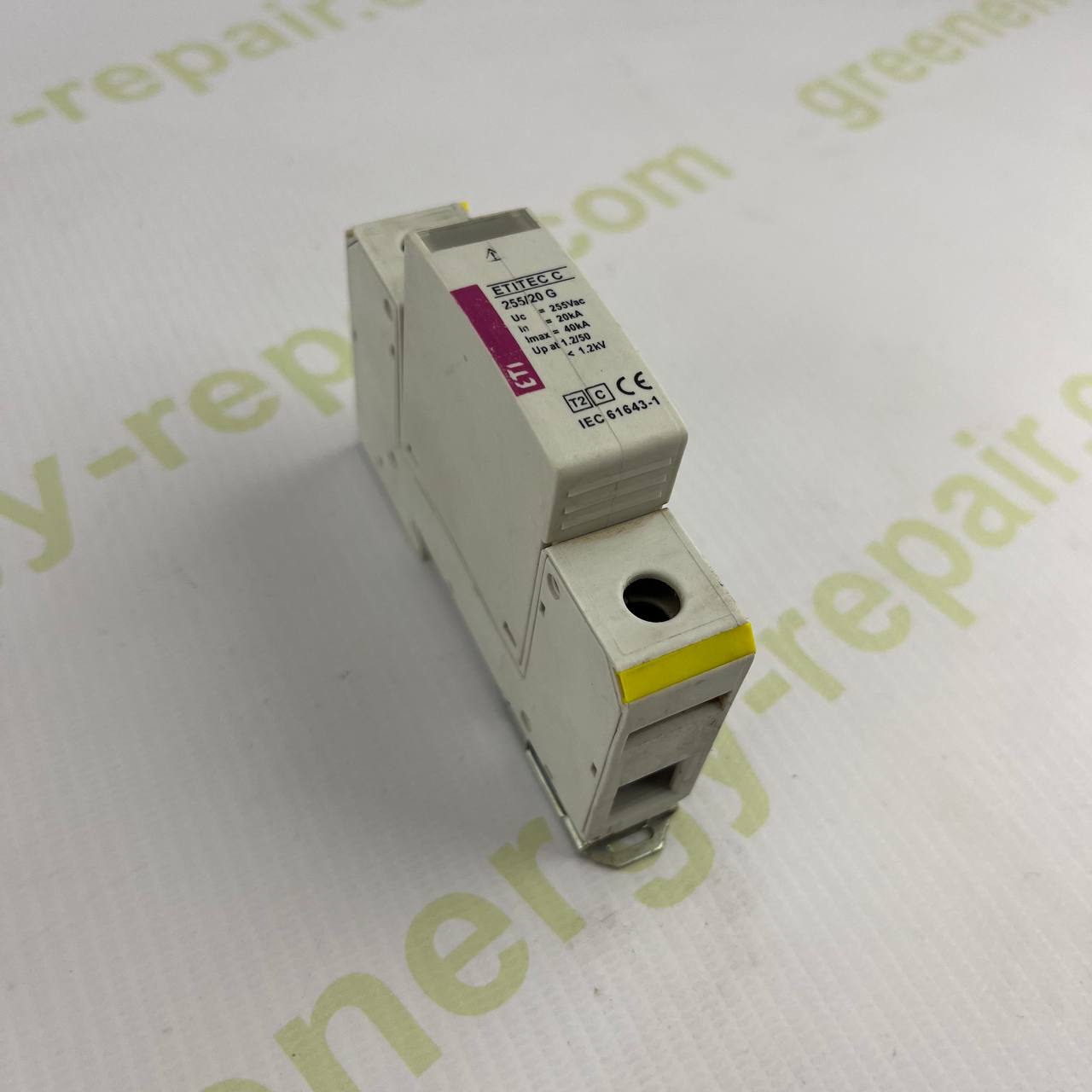 ETITEC C 255/20 G | Type 2 Surge Protection Device (SPD) | 255V AC | 40kA Max | IEC 61643-1 | DIN Rail