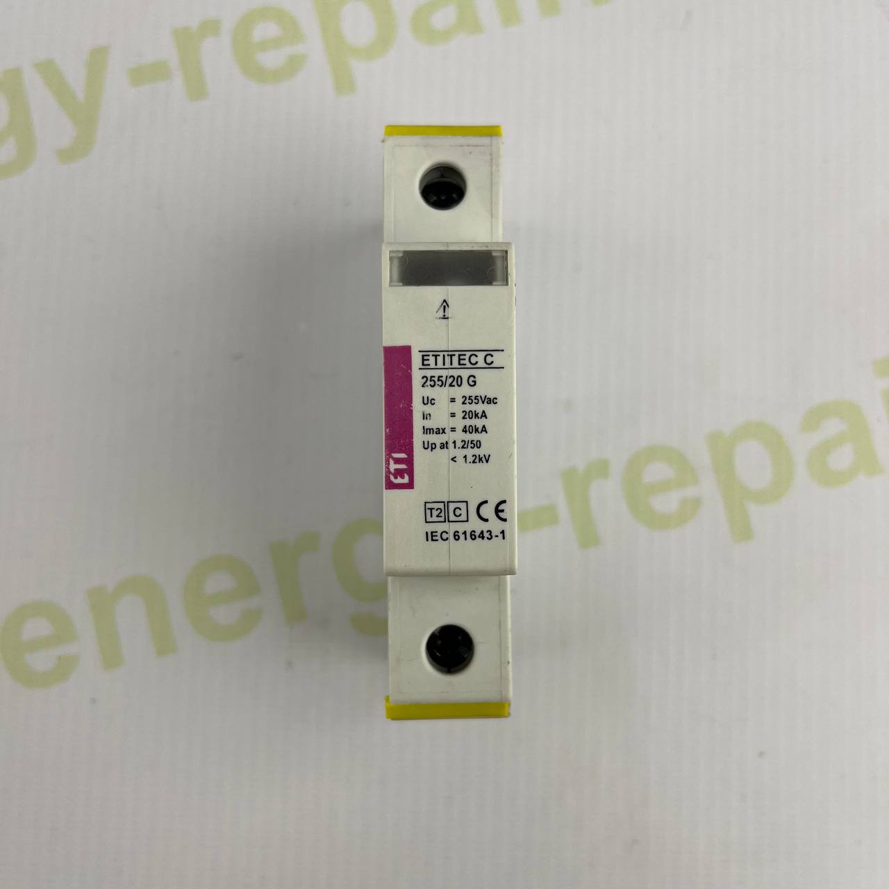 ETITEC C 255/20 G | Type 2 Surge Protection Device (SPD) | 255V AC | 40kA Max | IEC 61643-1 | DIN Rail